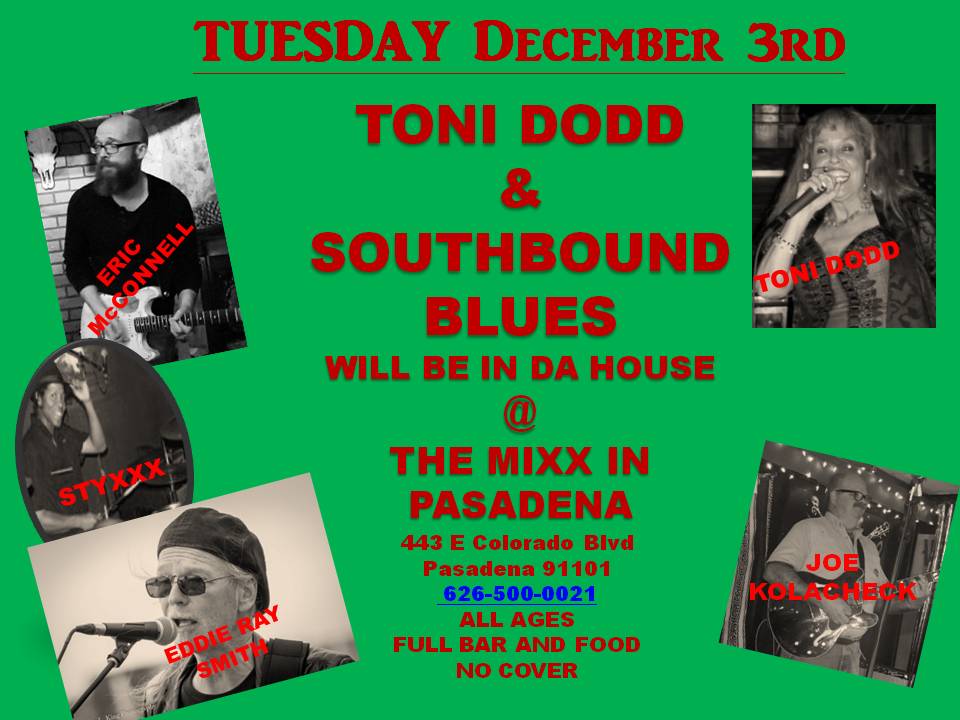 You are currently viewing Tuesday Blues Jam with Toni Dodd & Southbound Blues