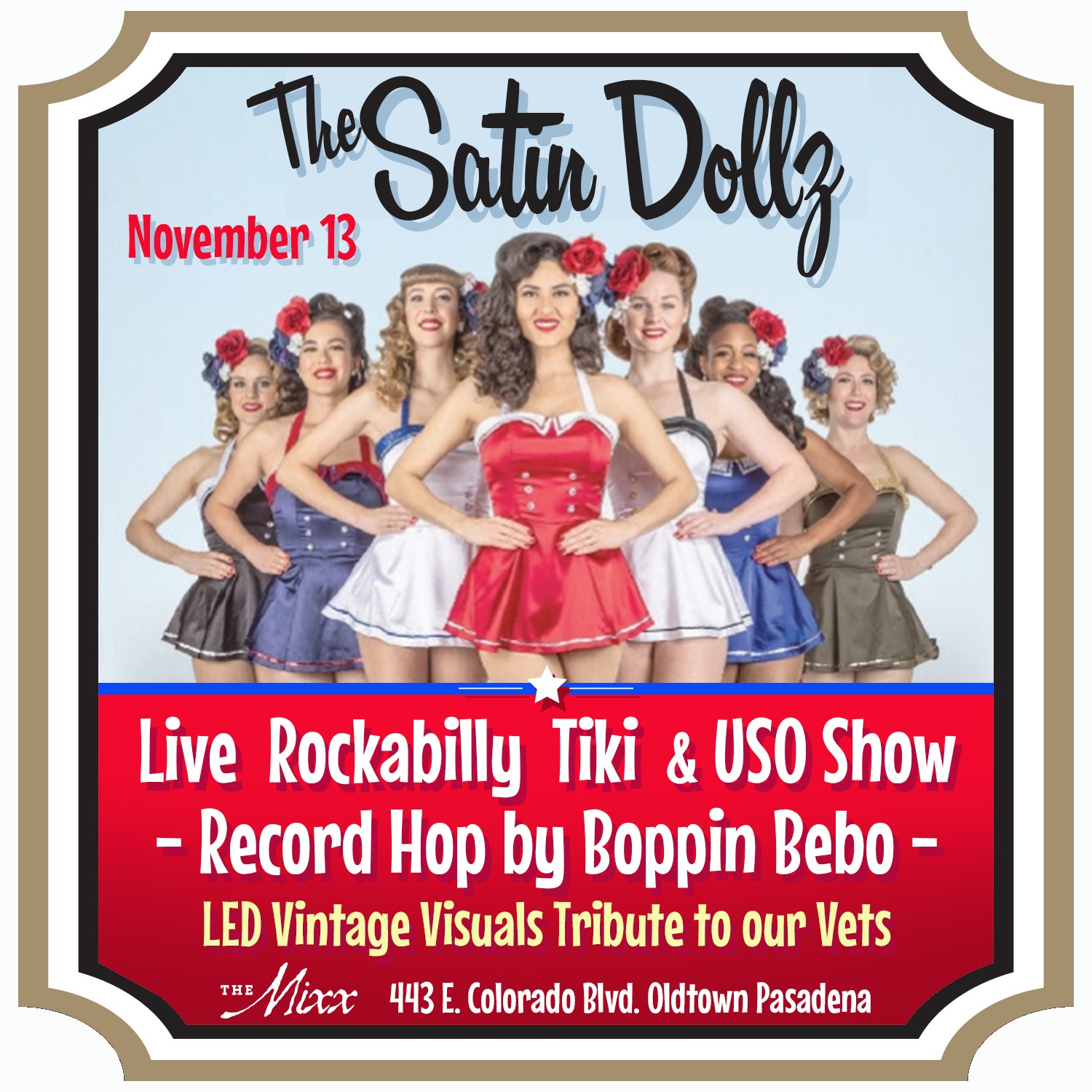 You are currently viewing The Satin Dollz Live USO Tribute to our Veterans Show