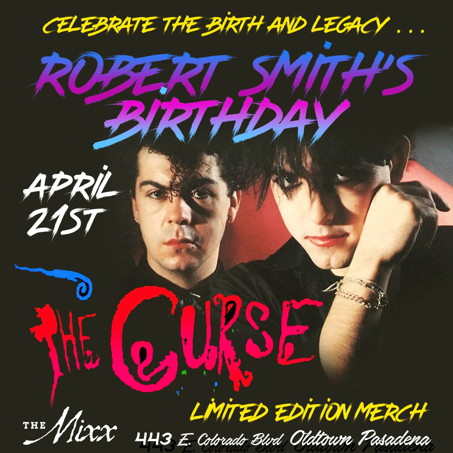 You are currently viewing The Cure’s Robert Smith’s Birthday Tribute Night
