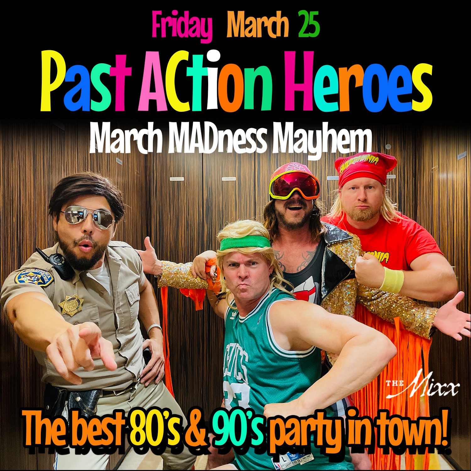 You are currently viewing The Ultimate 80s party band, PAST ACTION HEROES