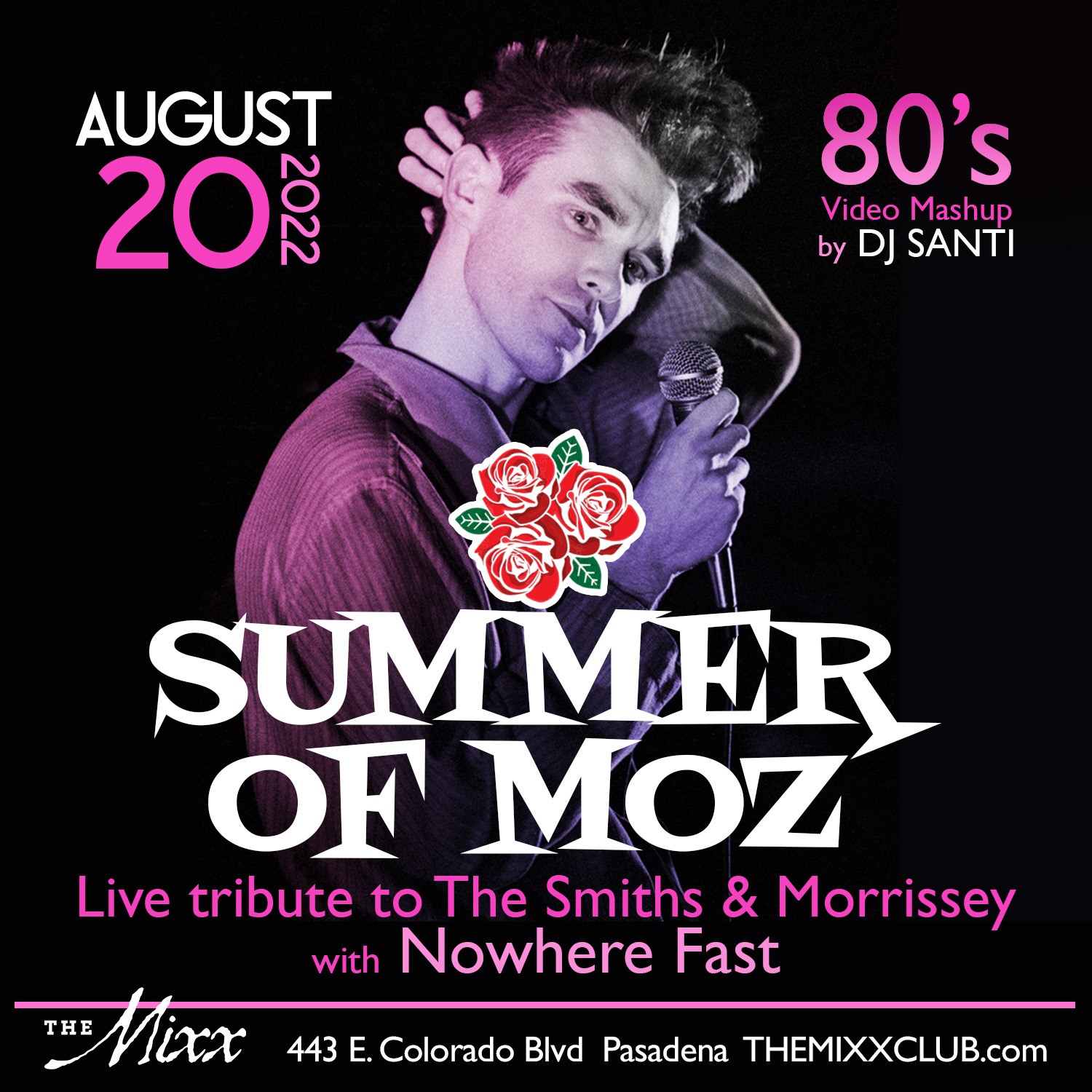 You are currently viewing SUMMER OF MOZ – Live Tribute to The Smiths & MORRISSEY with Nowhere Fast