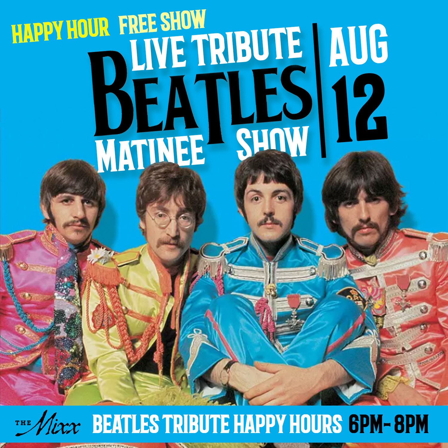 You are currently viewing Beatles Matinee Happy Hour Tribute Show