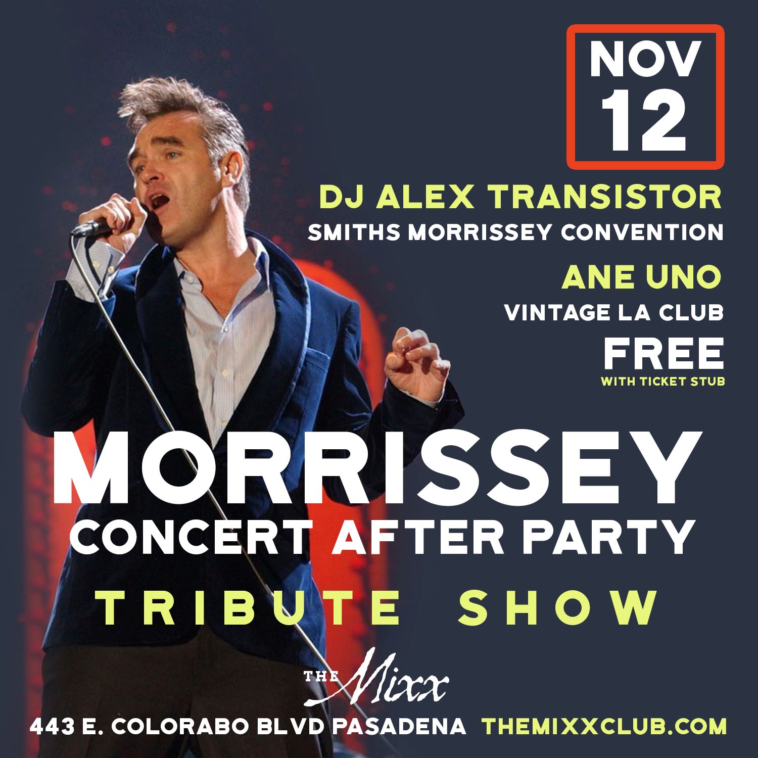 You are currently viewing MORRISSEY After Party & Tribute Night