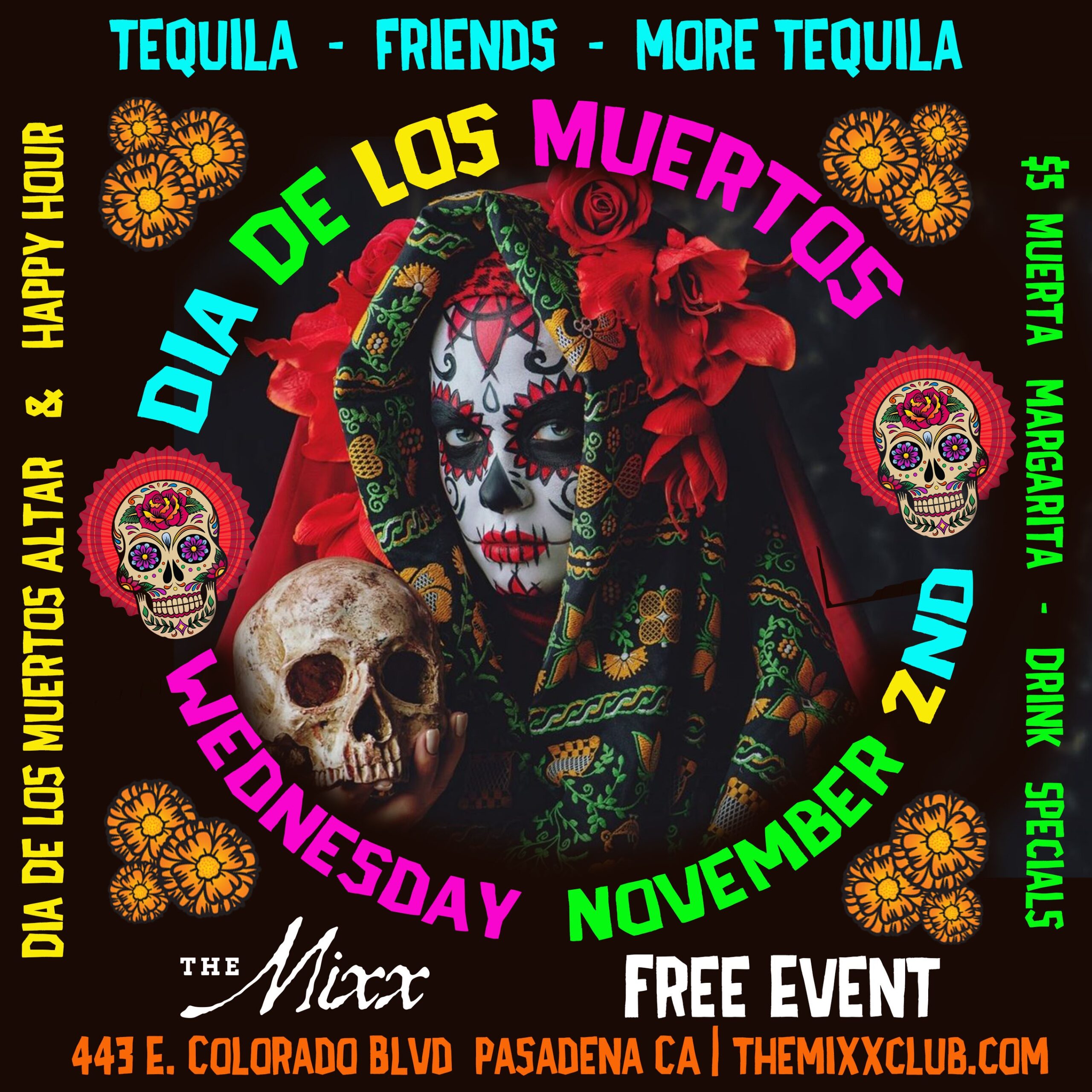 You are currently viewing DIA DE LOS MUERTOS Happy Hours and Cards Against Humanity Comedy Show
