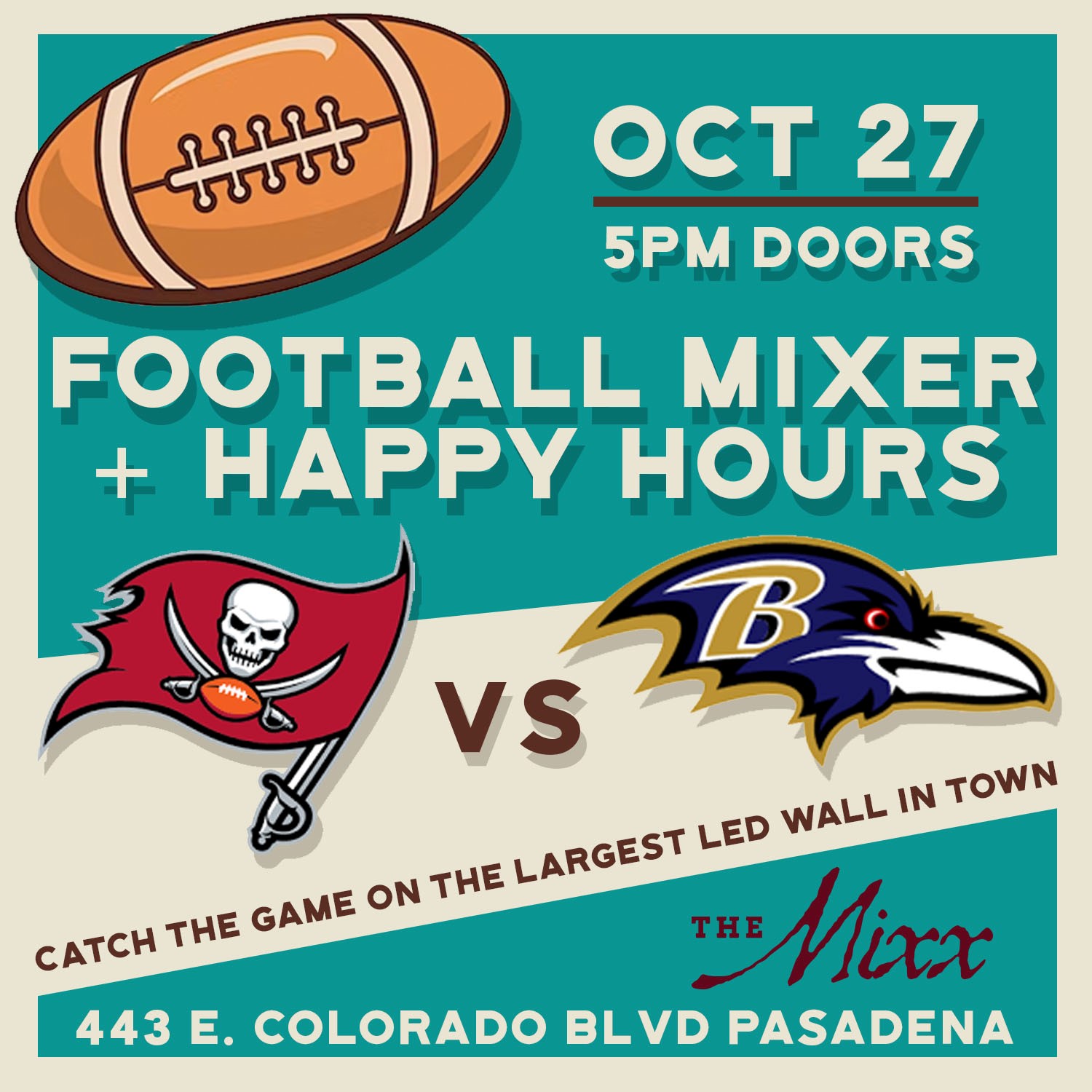 You are currently viewing FOOTBALL Mixer Happy Hour