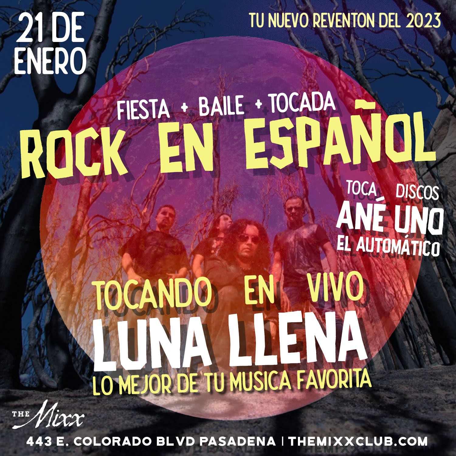 You are currently viewing Live Rock en Español Tribute Show, Fiesta and Baile