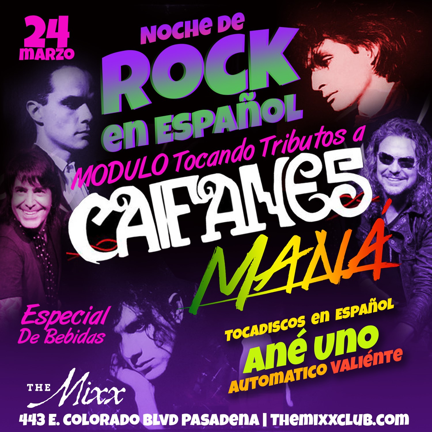 You are currently viewing Noche de Rock En Español en Vivo – Tributos a Caifanes + MANA