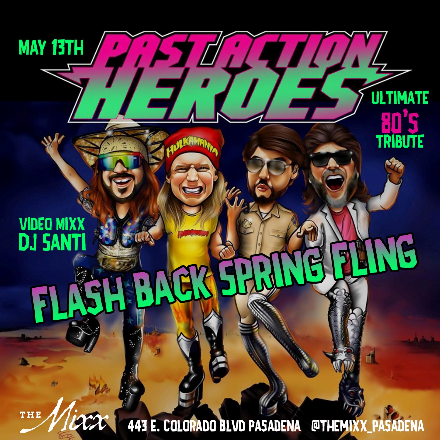 You are currently viewing The Ultimate live 80s and 90s Tribute with PAST ACTION HEROES
