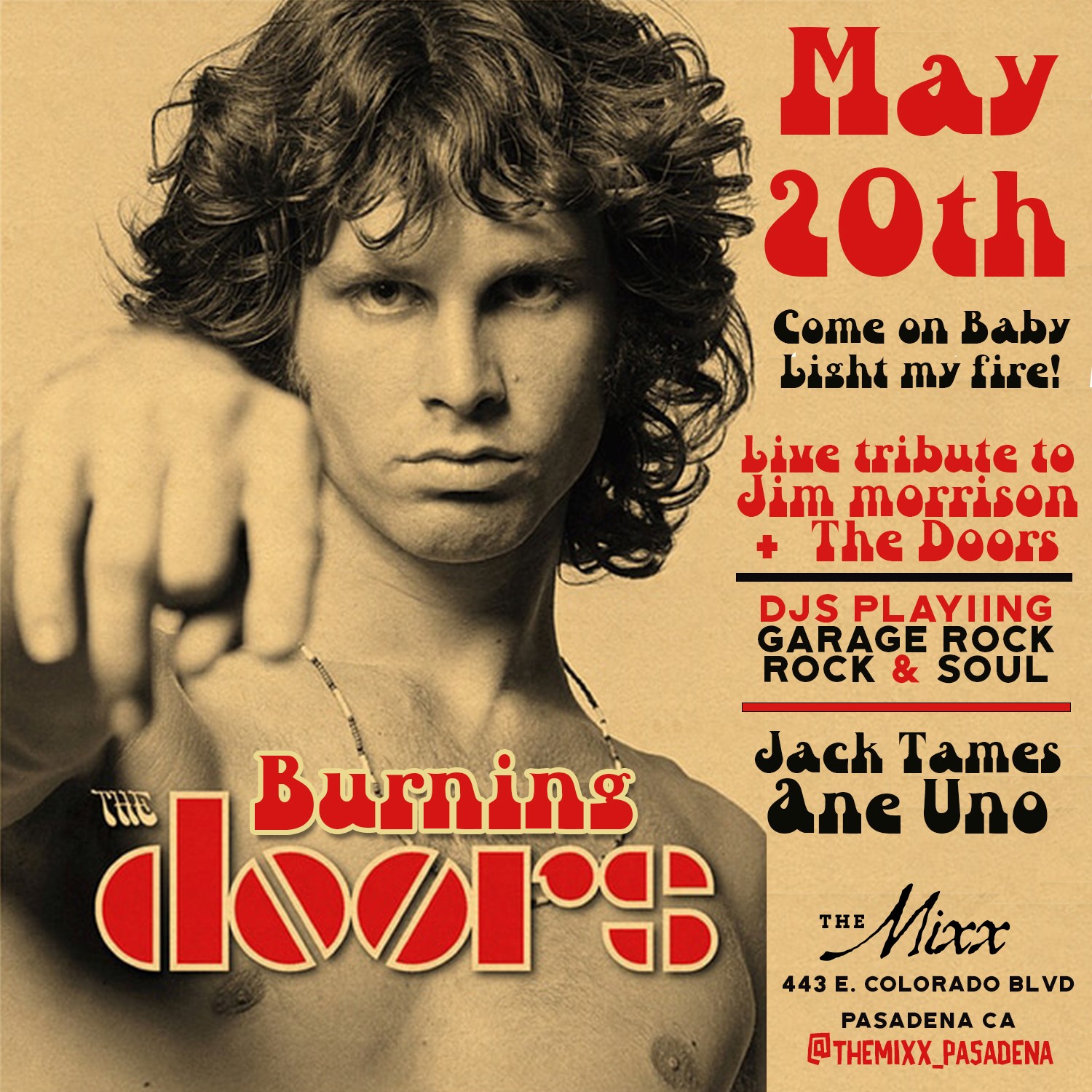 You are currently viewing Live tribute to The Doors by The Burning Doors