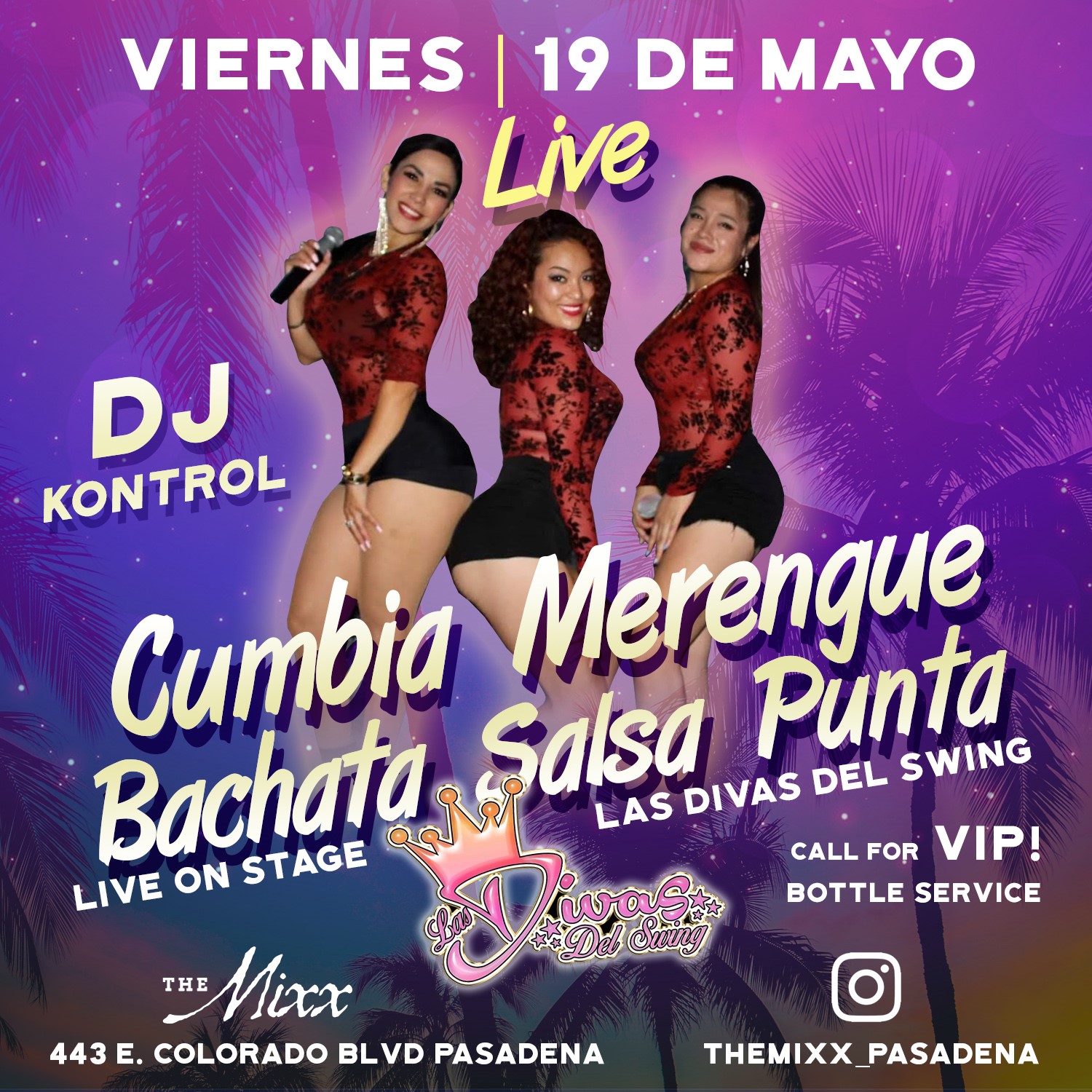 You are currently viewing Live Merengue Bachata Salsa Cumbia with Las Divas Del Swing en VIVO