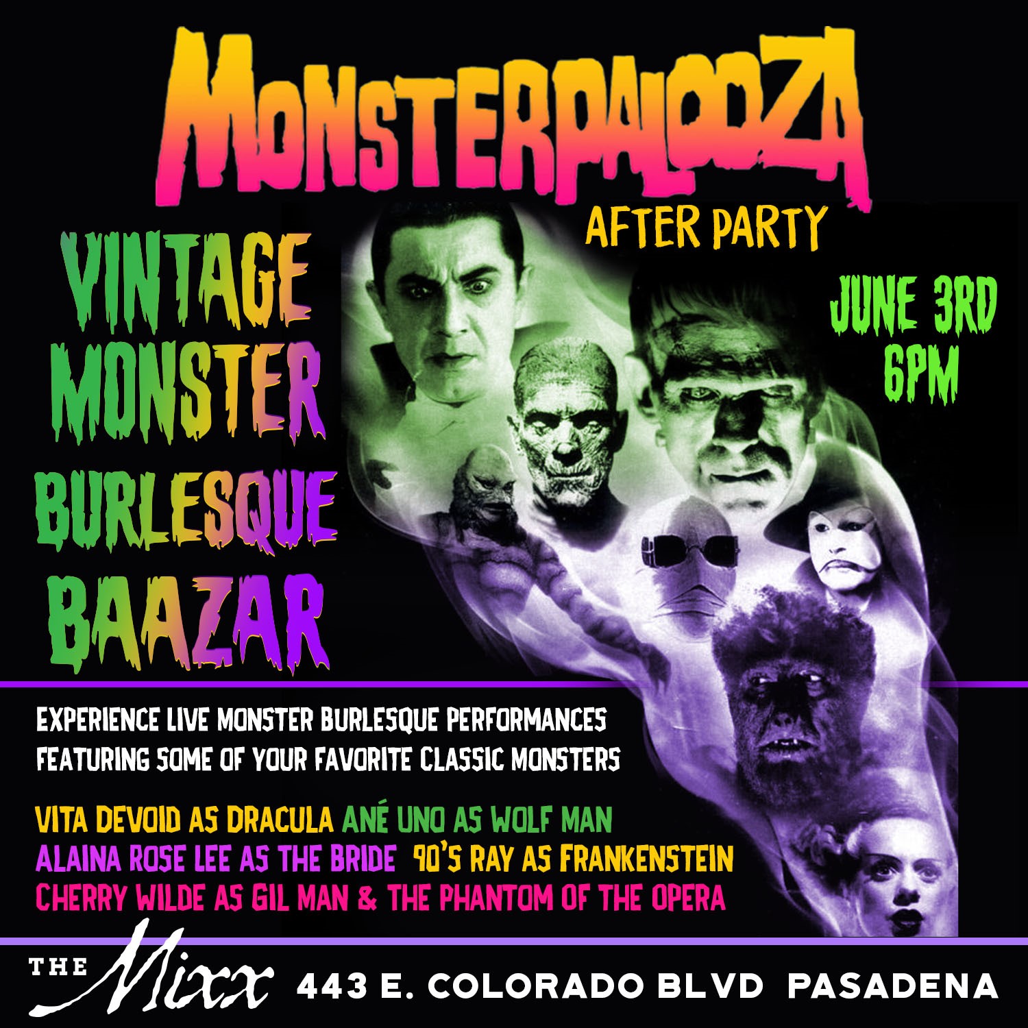 You are currently viewing Monster Palooza After party – Vintage Monster Cabaret show