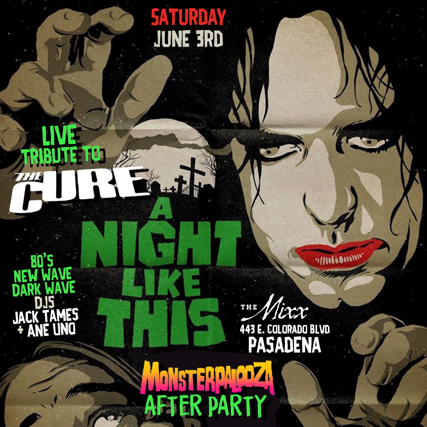 You are currently viewing A Night Like This – The Cure Tribute Live Show & Dance Party