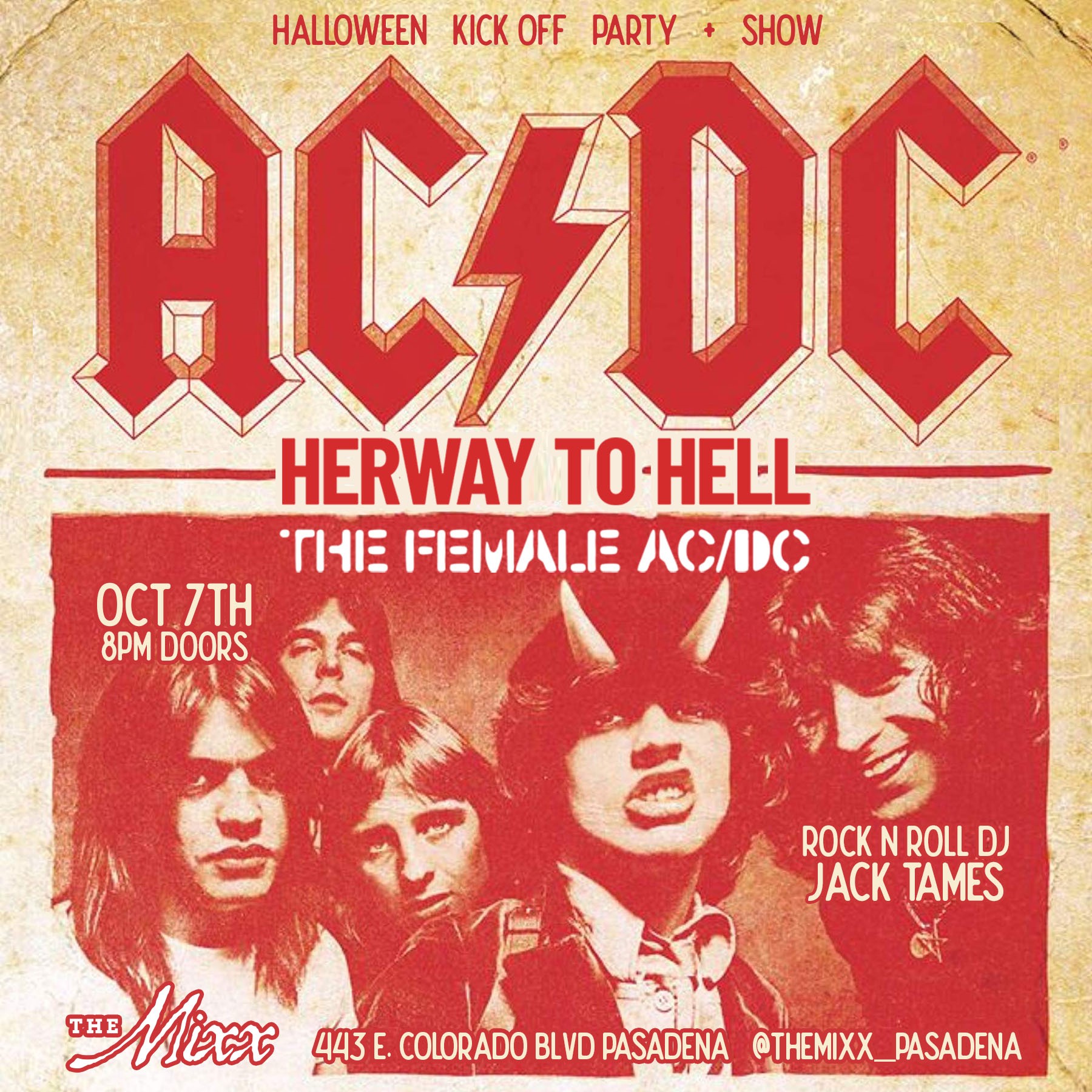 You are currently viewing Highway To Hell, A live all female tribute to AC/DC by HER WAY TO HELL