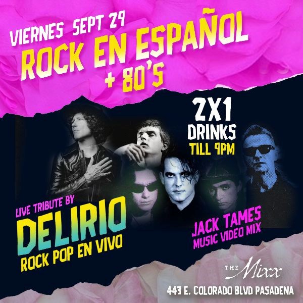 You are currently viewing Live Rock En Español + 80s Show with DELIRIO