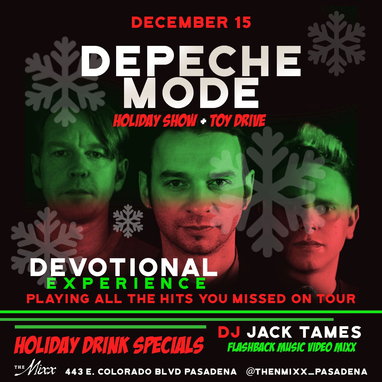 You are currently viewing Depeche Mode Holiday Tribute Show and Toy Drive