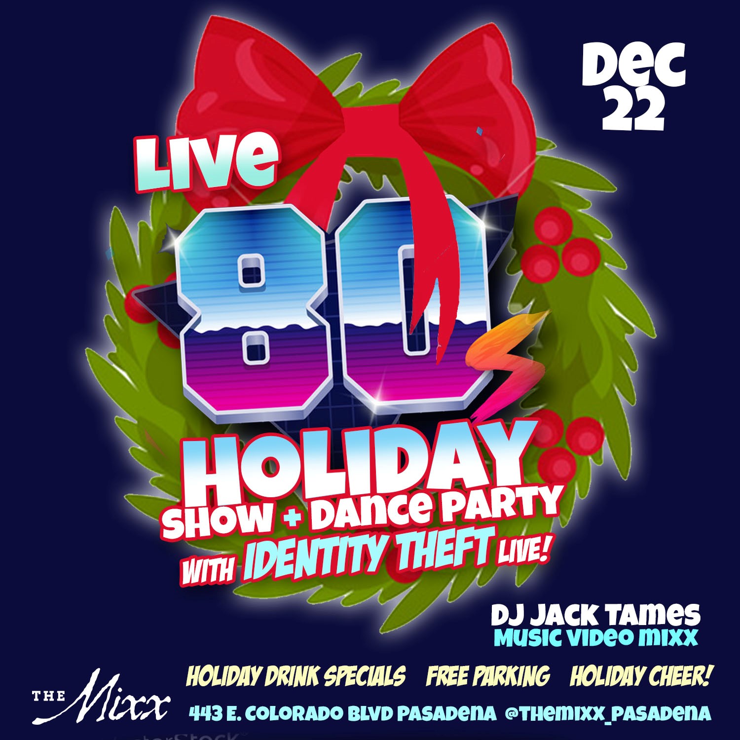You are currently viewing LIVE 80’s Holiday Live Show & Dance Party wit Identity Theft