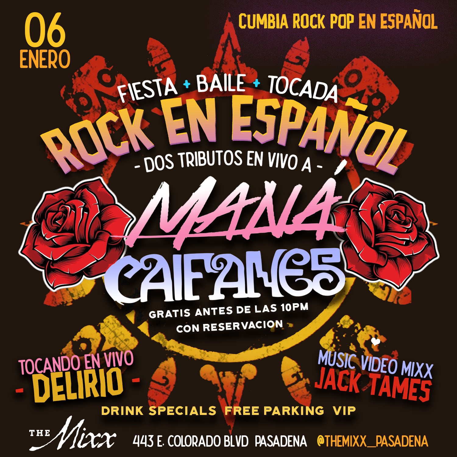 You are currently viewing Noche de Rock En Español cn Tributo a Mana + Caifanes en VIVO!
