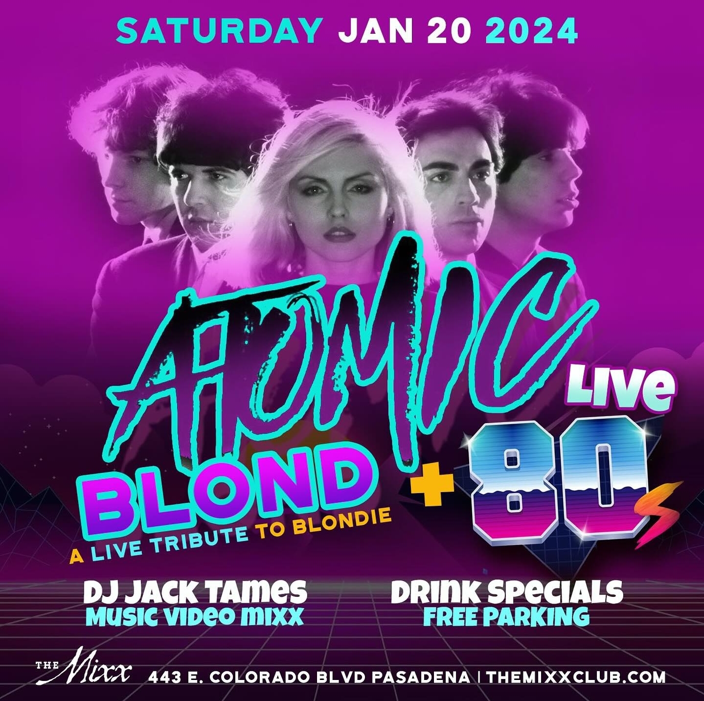 You are currently viewing Live Tribute to Blondie & 80’s Hits by Atomic Blonde