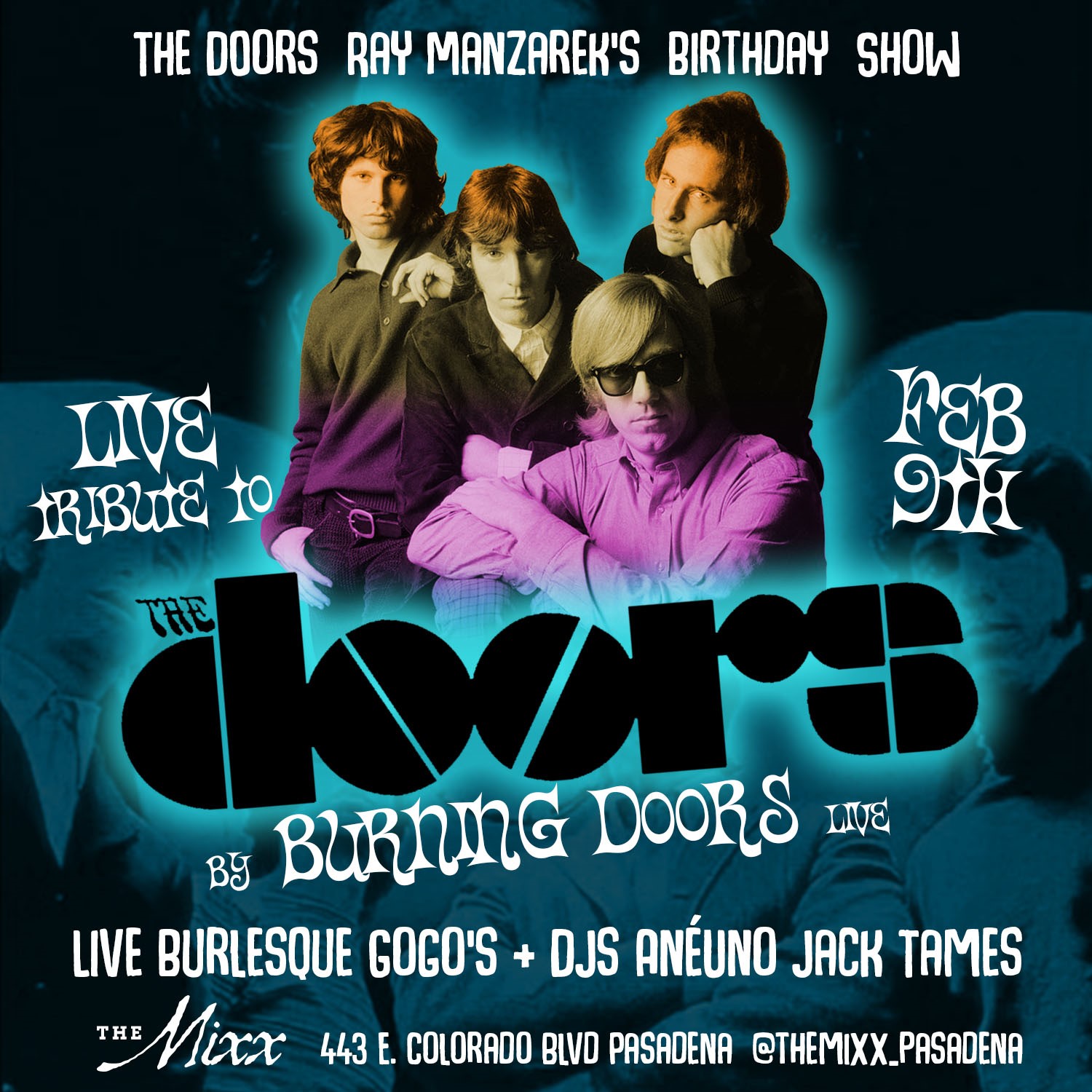 You are currently viewing The Doors Live Tribute, celebrating Ray Manzarek’s Birthday