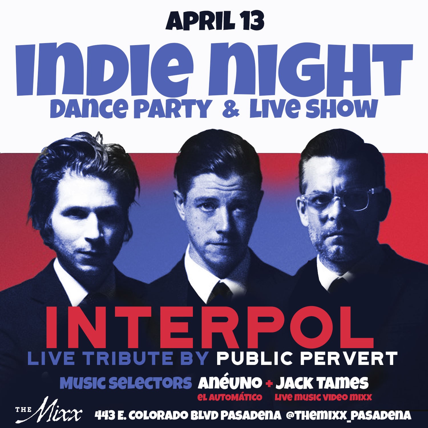 You are currently viewing INDIE NIGHT with live tributes to INTERPOL & DEFTONES