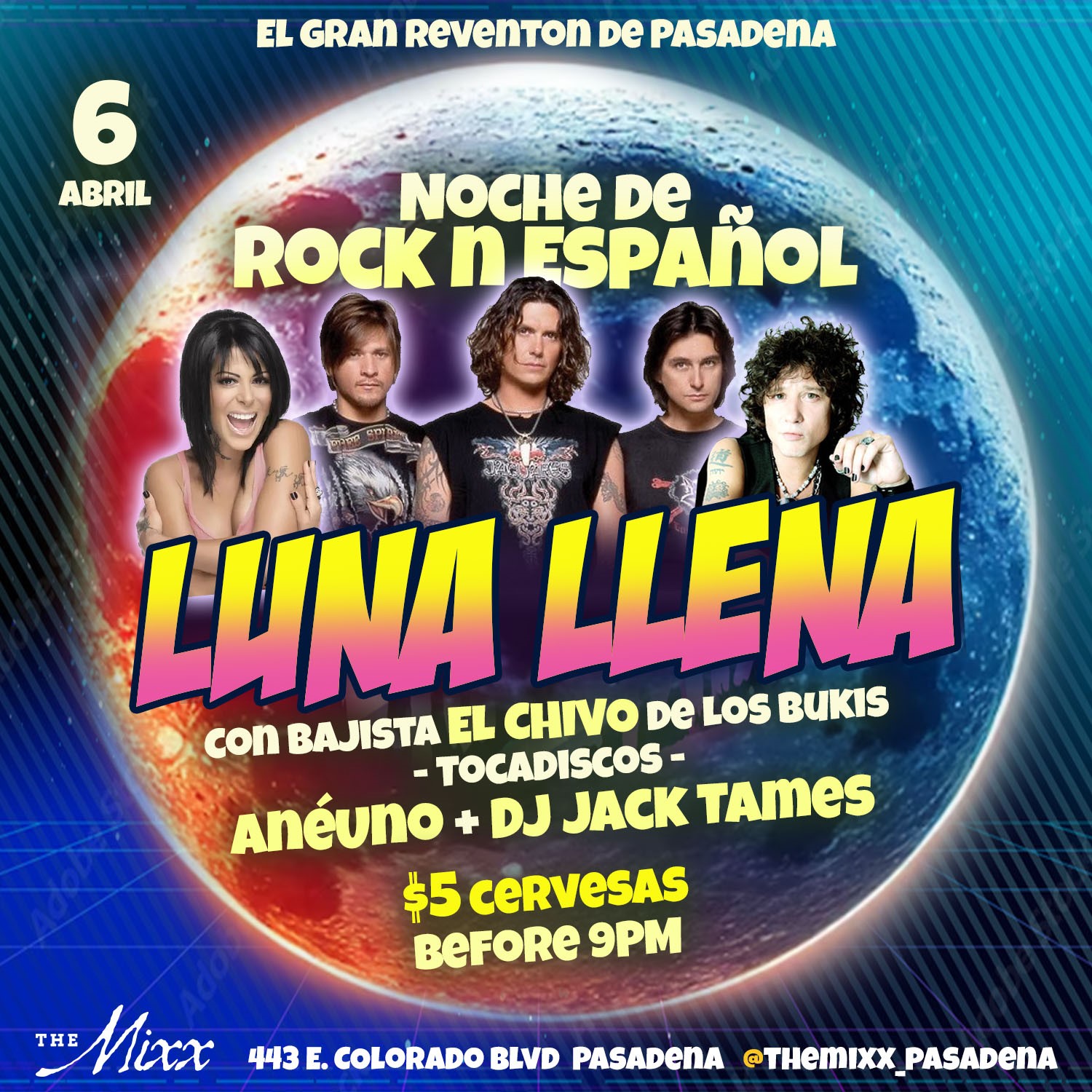 You are currently viewing Reventon Latino con lo mejor del Rock Latino en VIVO ft. Chivo de Los Bukis