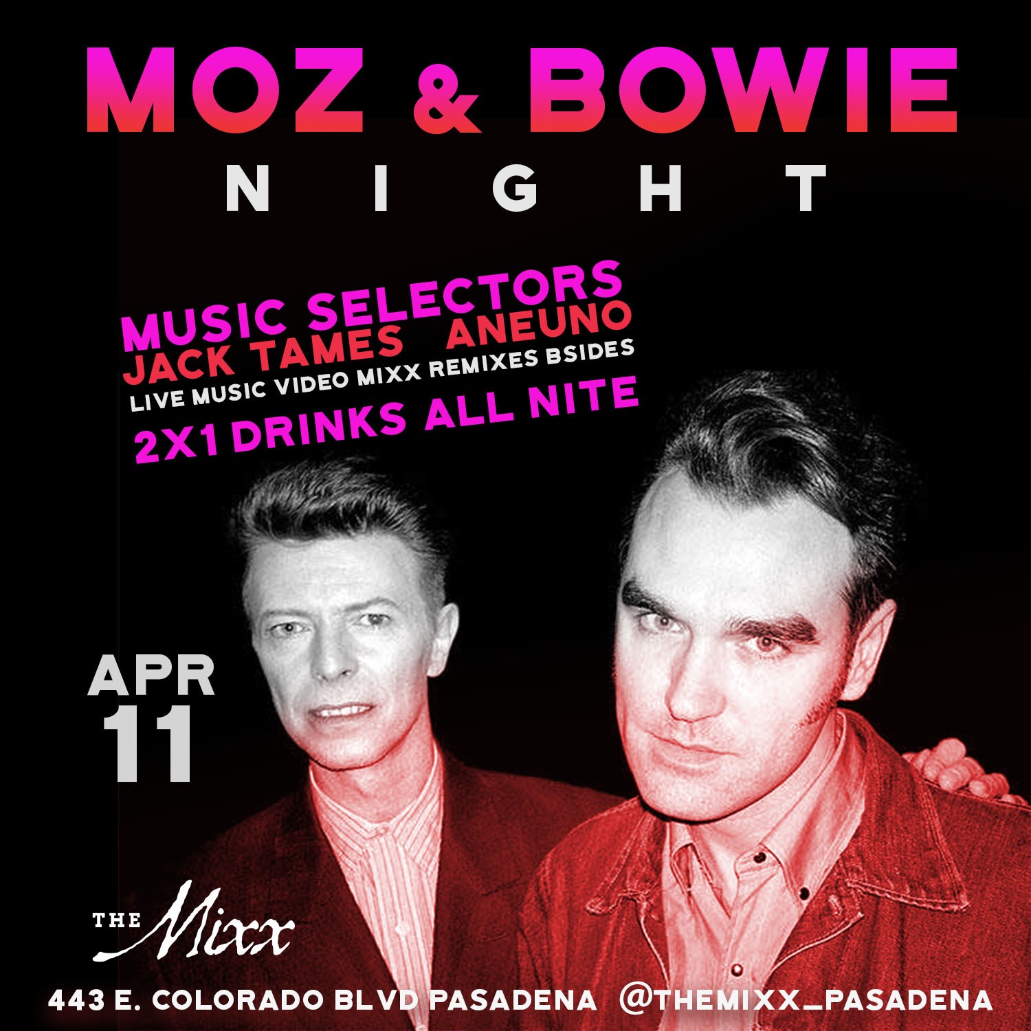 You are currently viewing Morrissey & Bowie Tribute Show and Dance Party FREE!