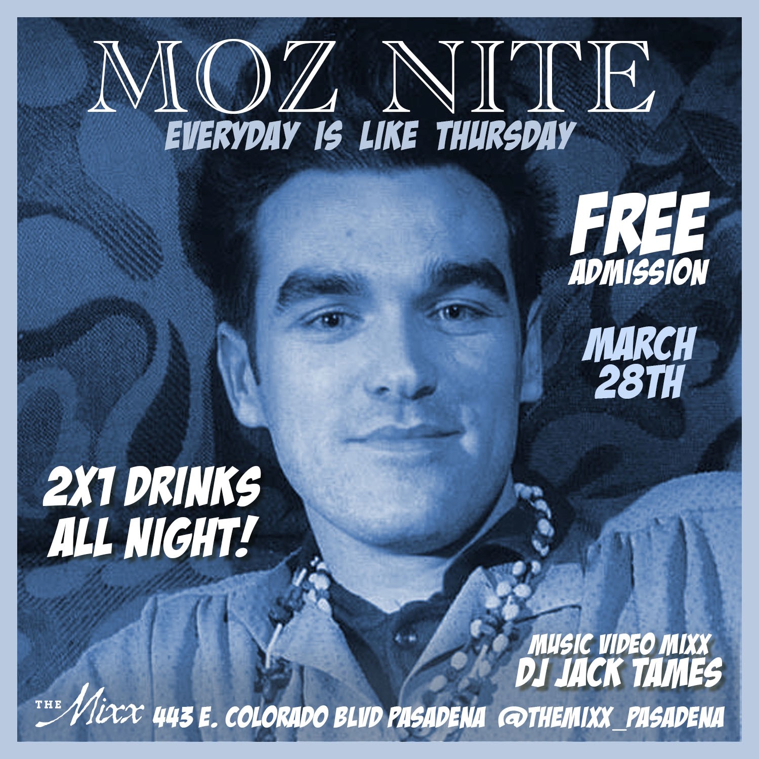 You are currently viewing MOZ NIGHT – Free Morrissey and The Smiths Dance Party