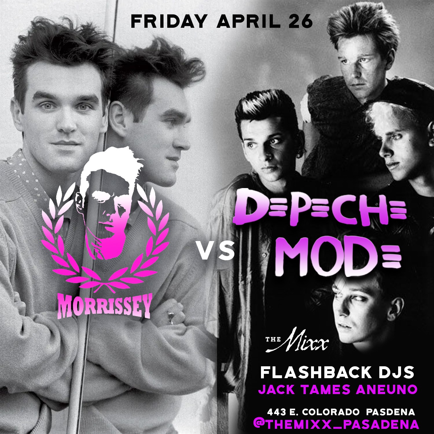You are currently viewing Live Double Feature to Depeche Mode, Morrissey & The Smiths