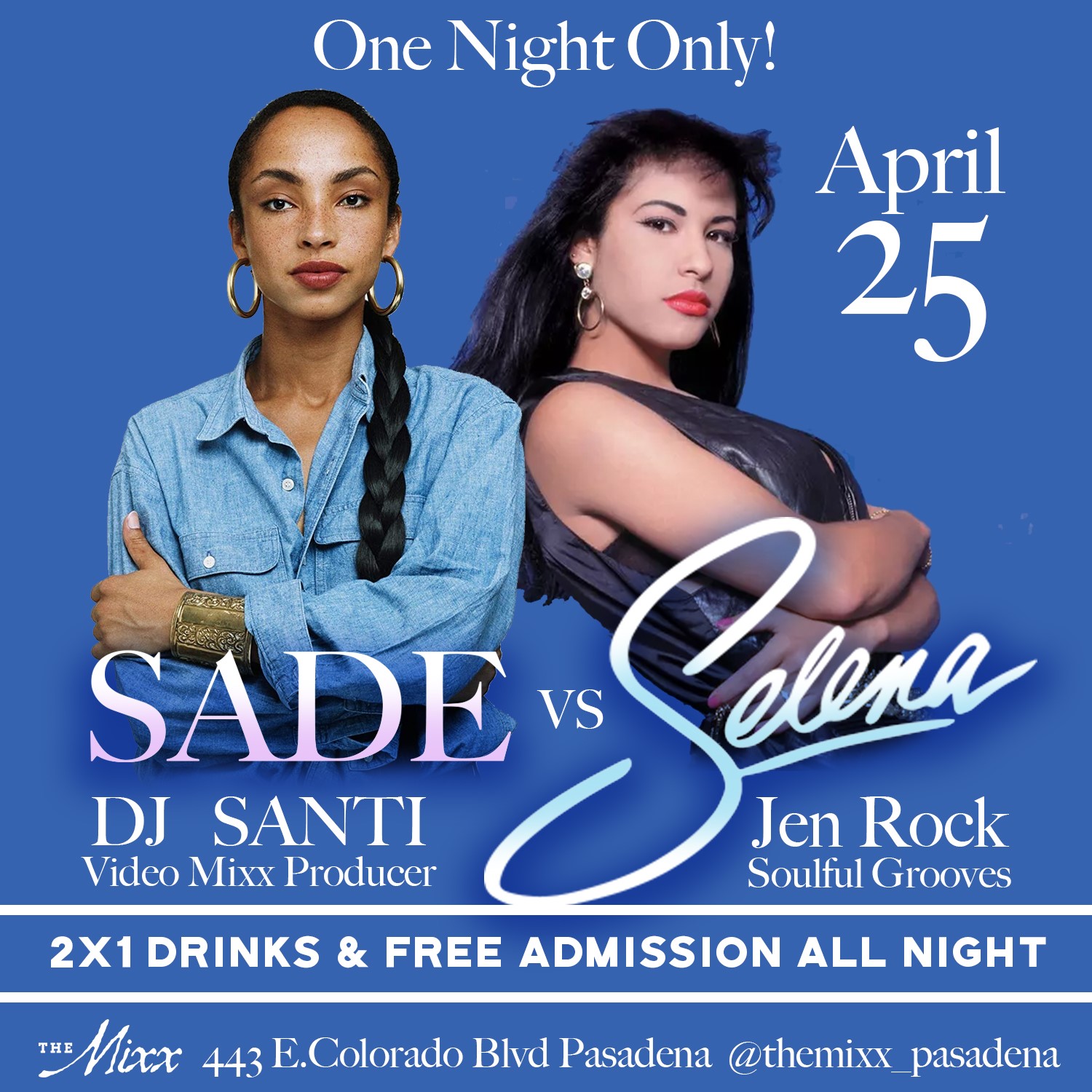 You are currently viewing ONE NIGHT ONLY – SADE vs Selena Tribute Show & Dance Night.