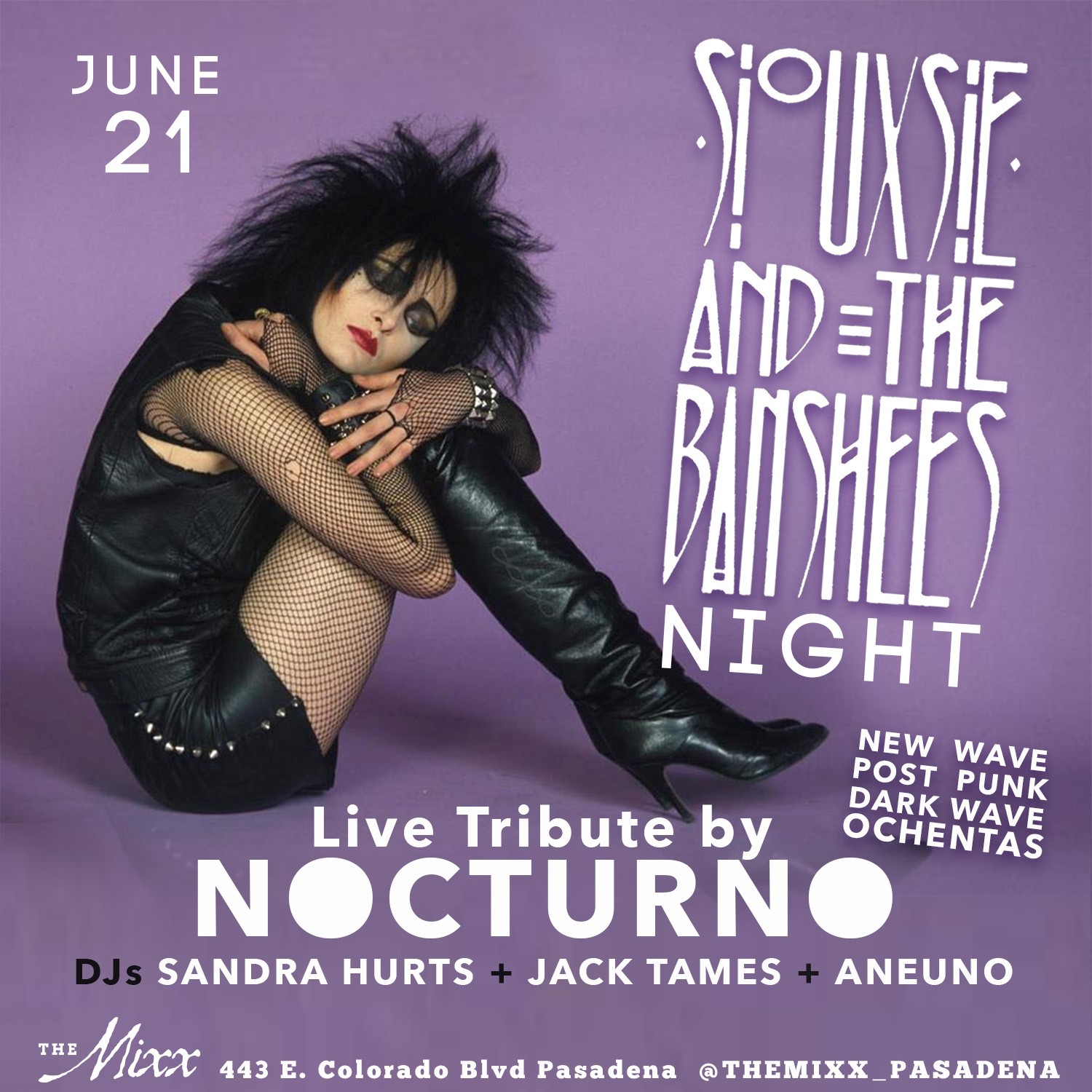 You are currently viewing Siouxsie and the Banshees Live Tribute Show & Dance Party