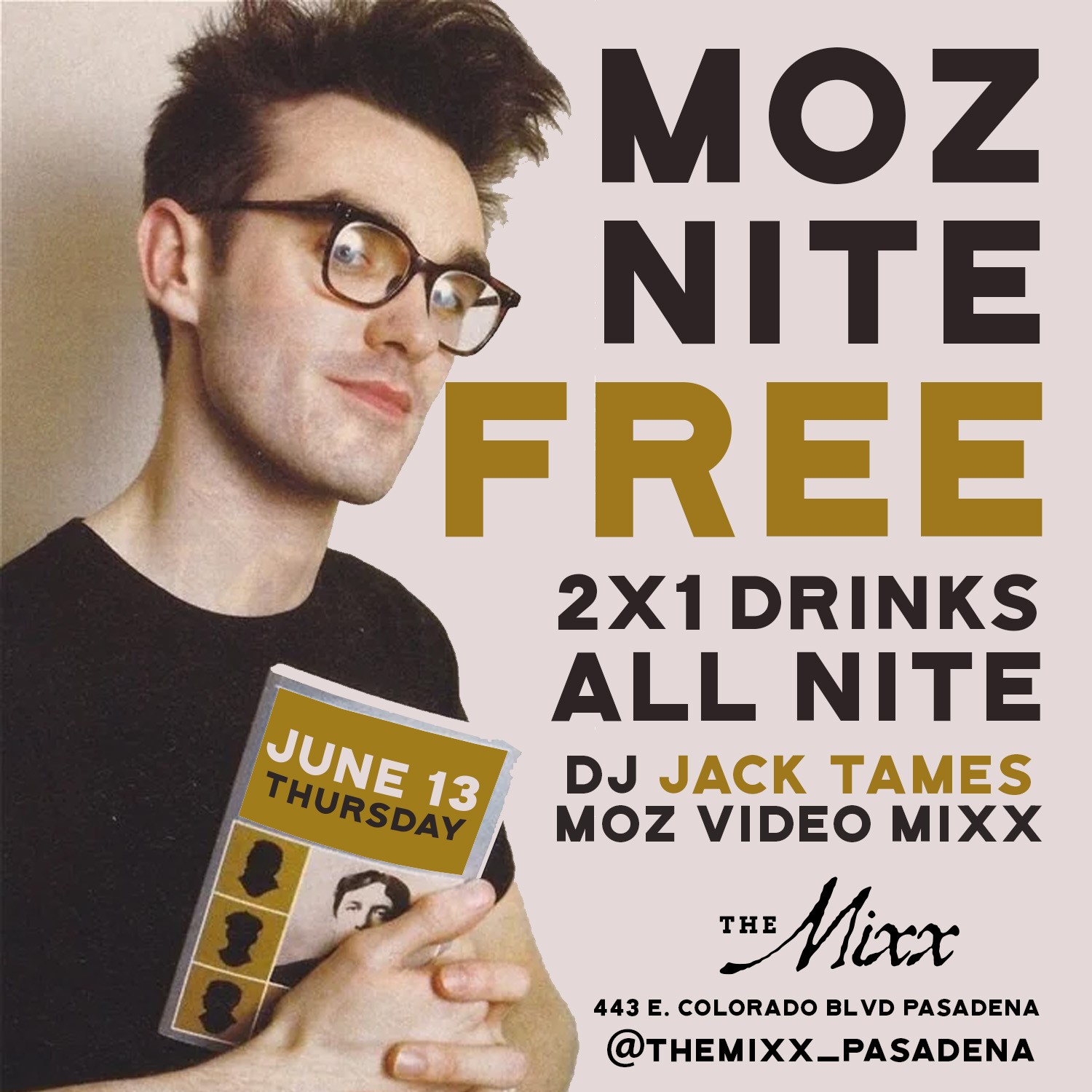 You are currently viewing FREE MOZ Tribute to Morrissey and The Smiths NIGHT