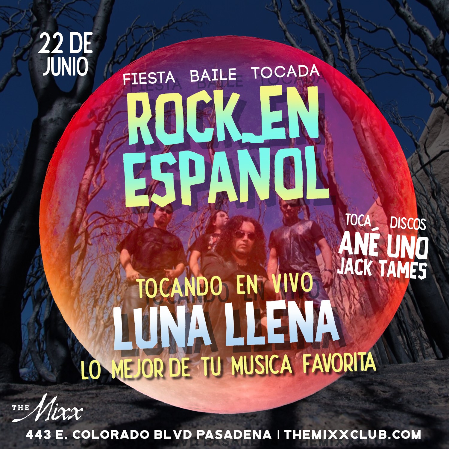 You are currently viewing LUNA LLENA, Noche de Rock en Español en VIVO!