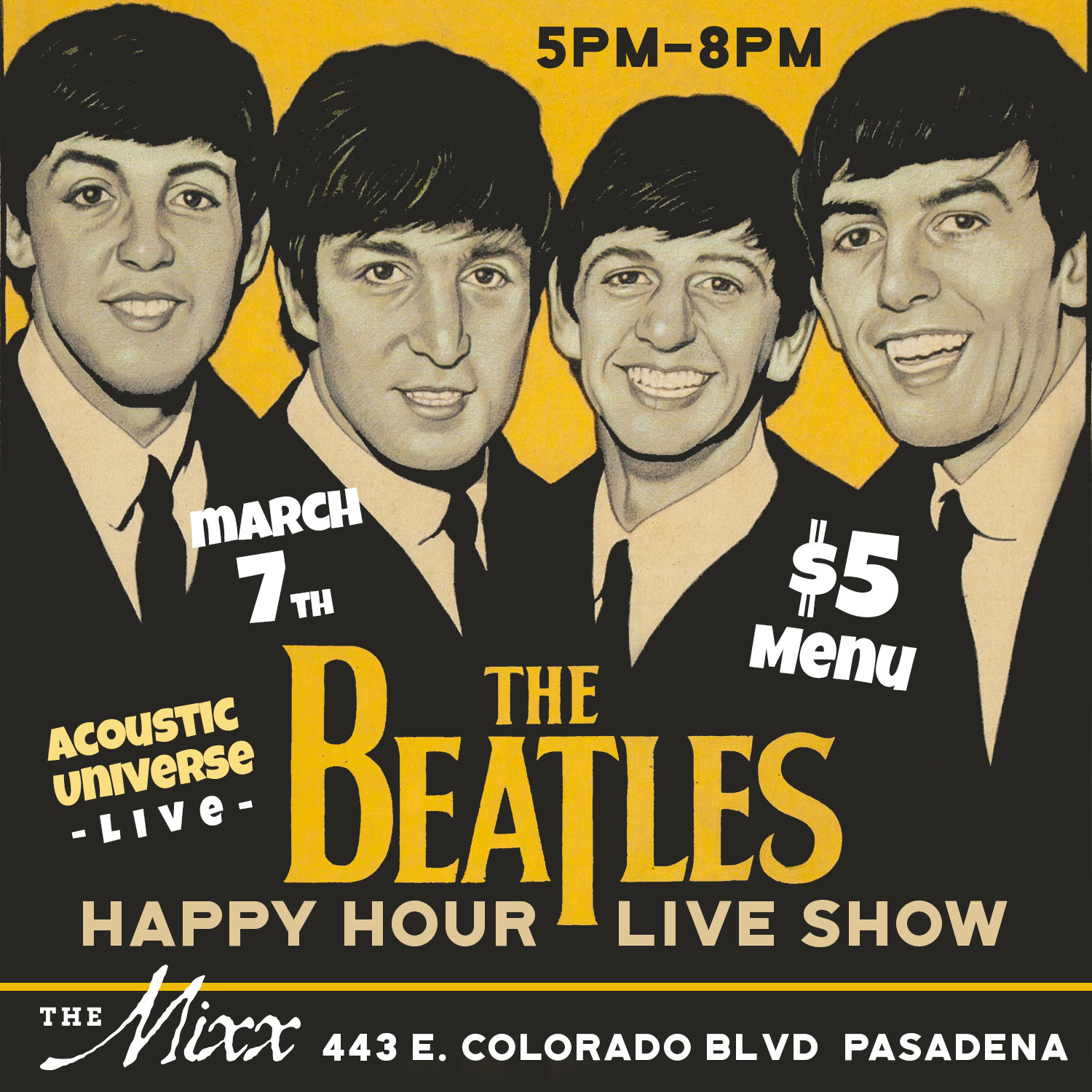 You are currently viewing Live Beatles Tribute Happy Hours