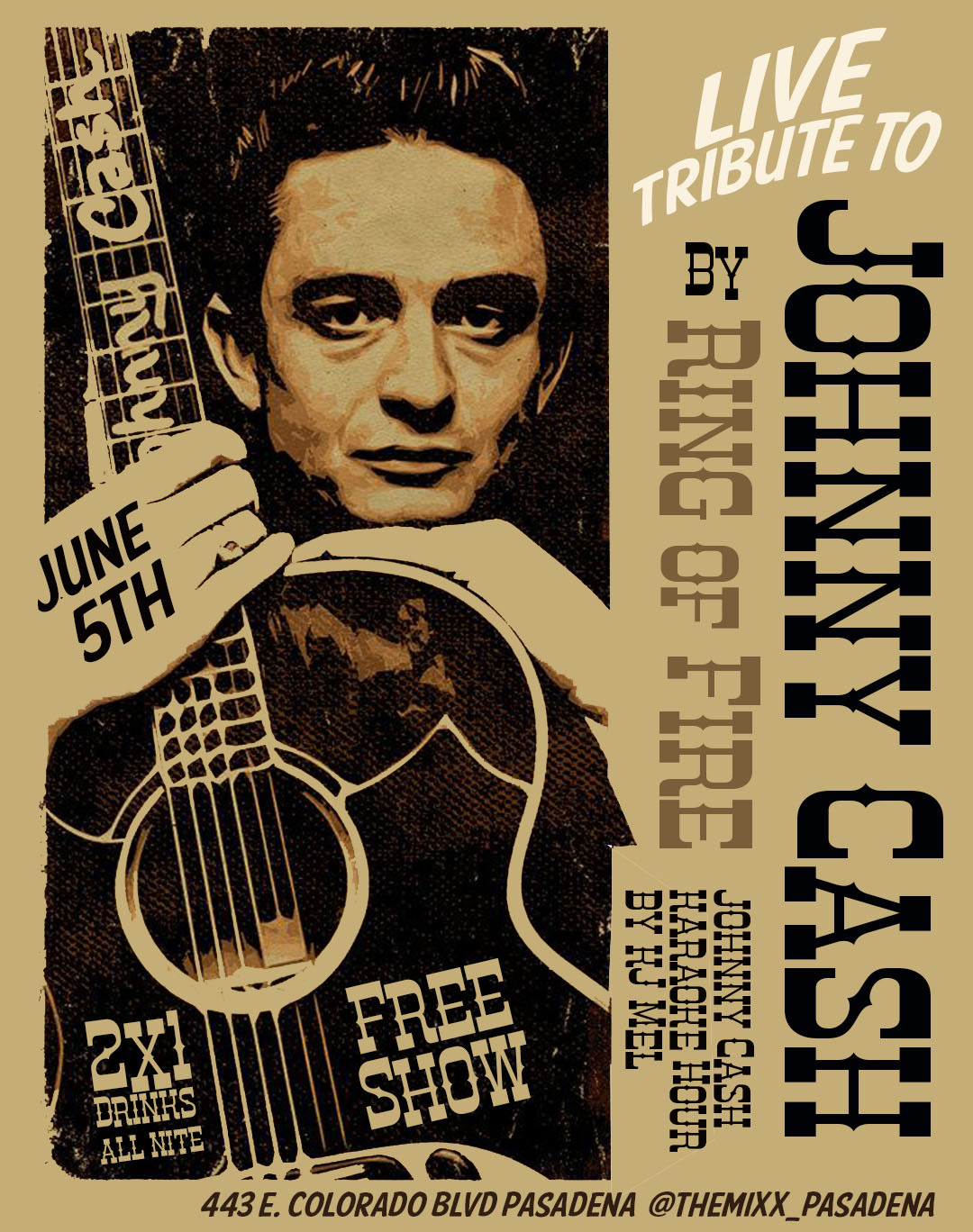 You are currently viewing Live Tribute to JOHNNY CASH by Ring of Fire – FREE SHOW