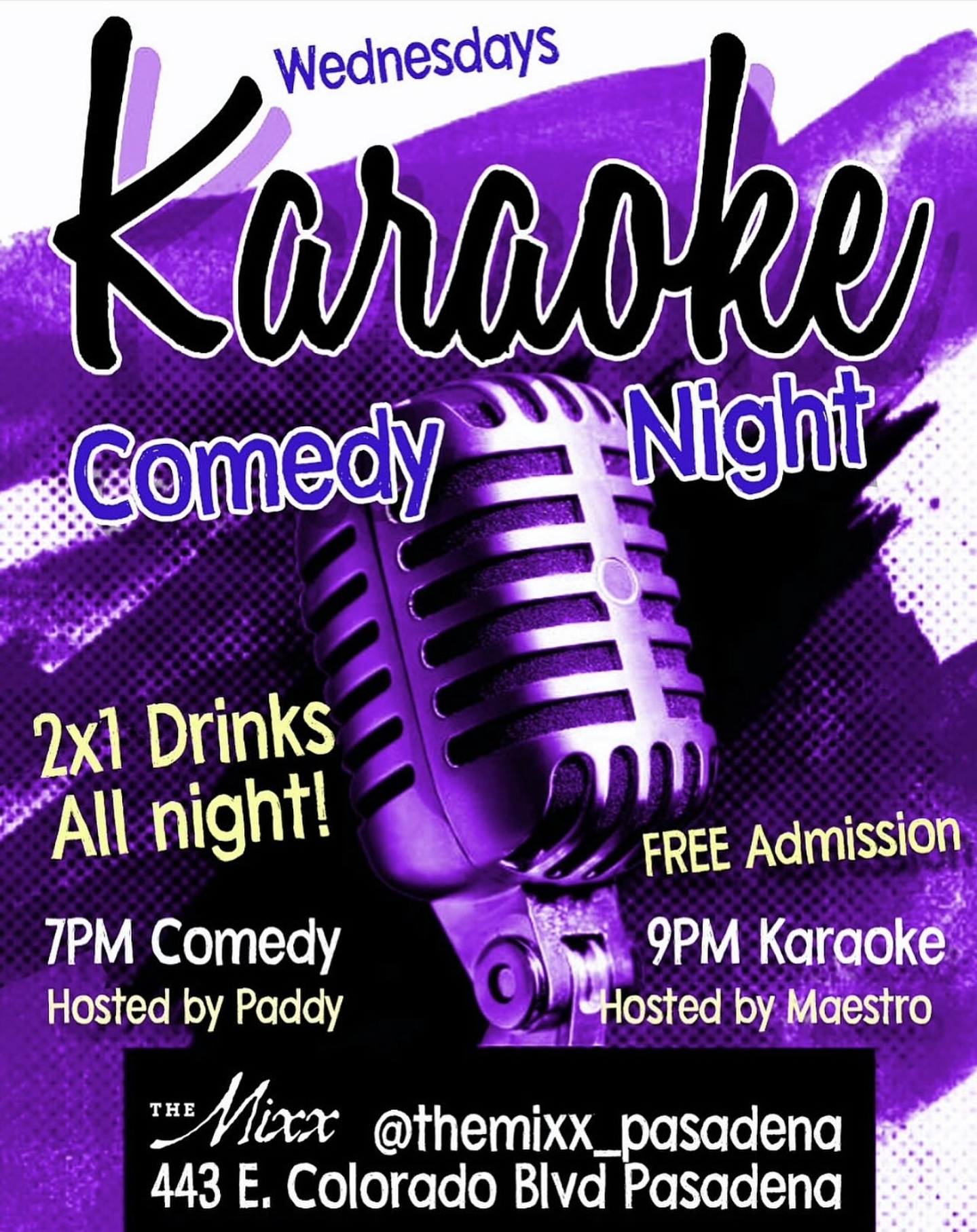 You are currently viewing DOUBLE FEATURE WEDNESDAYS with Karaoke & Comedy