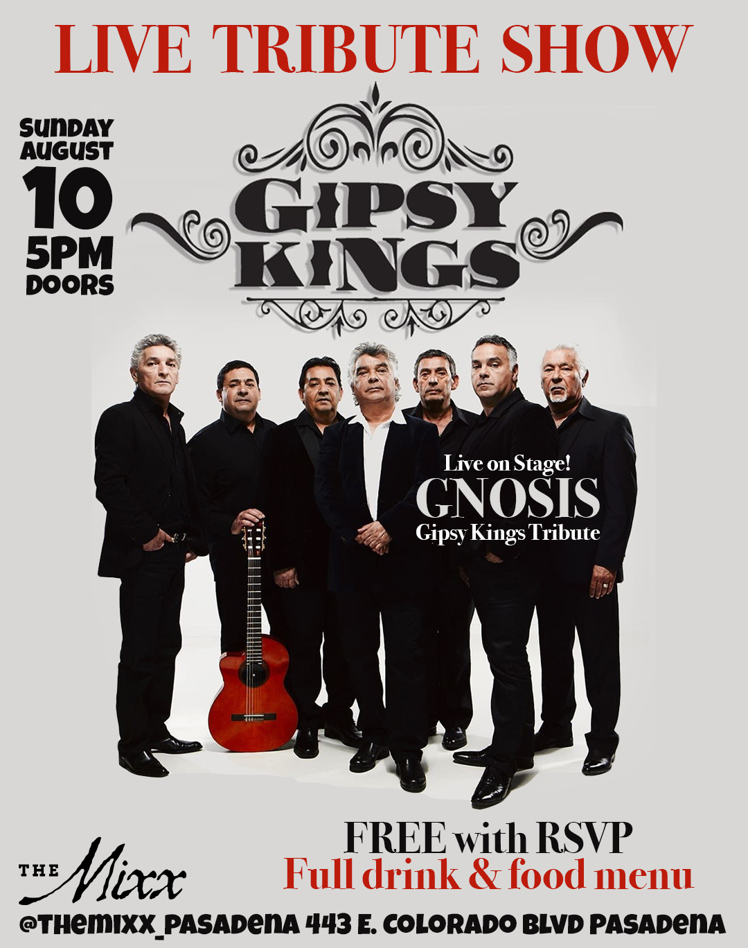 You are currently viewing LIVE TRIBUTE TO GIPSY KINGS Matinee Show