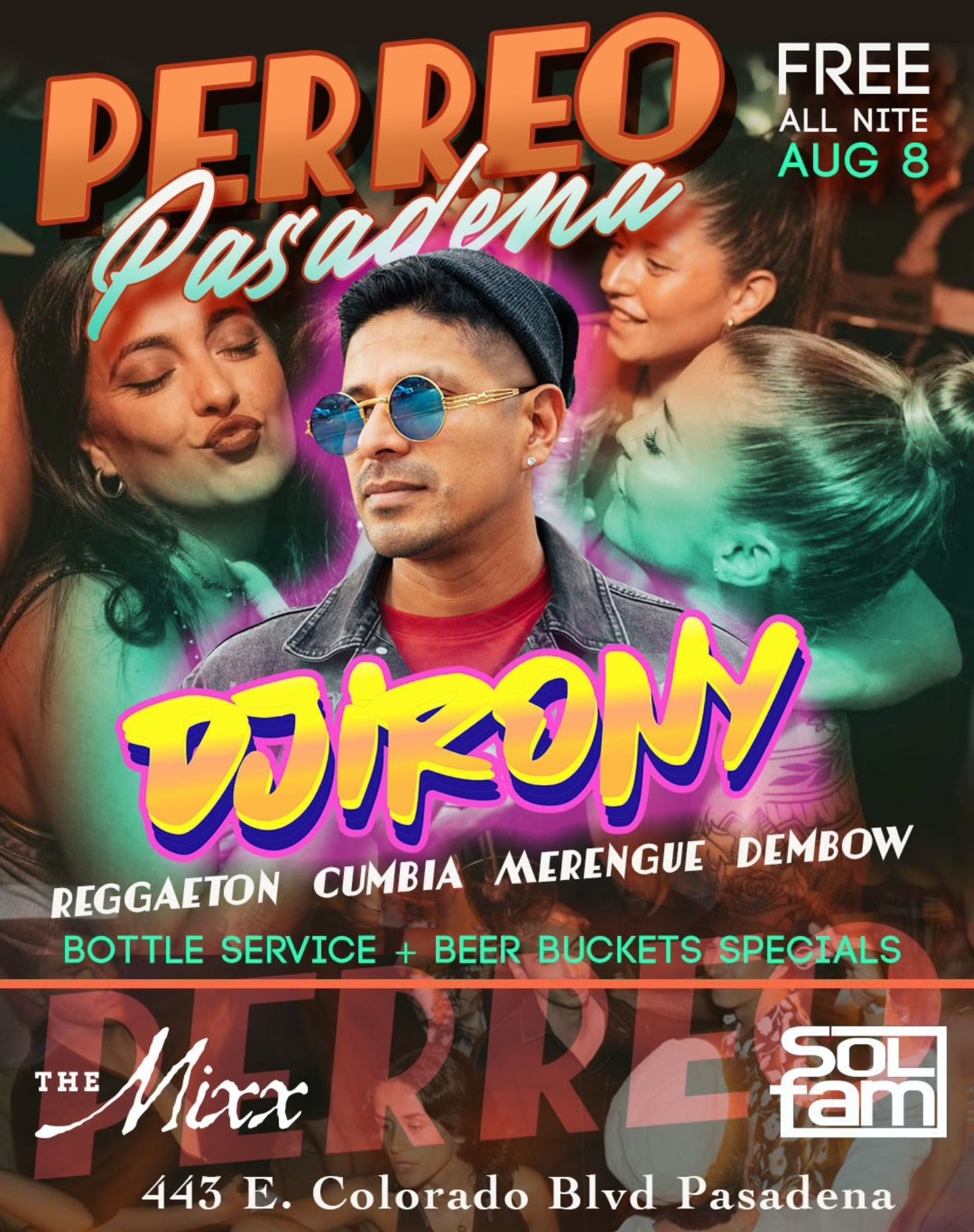 You are currently viewing PASADENA PERREO – A night Reggaeton, Cumbia, Merengue, Dembow & More…