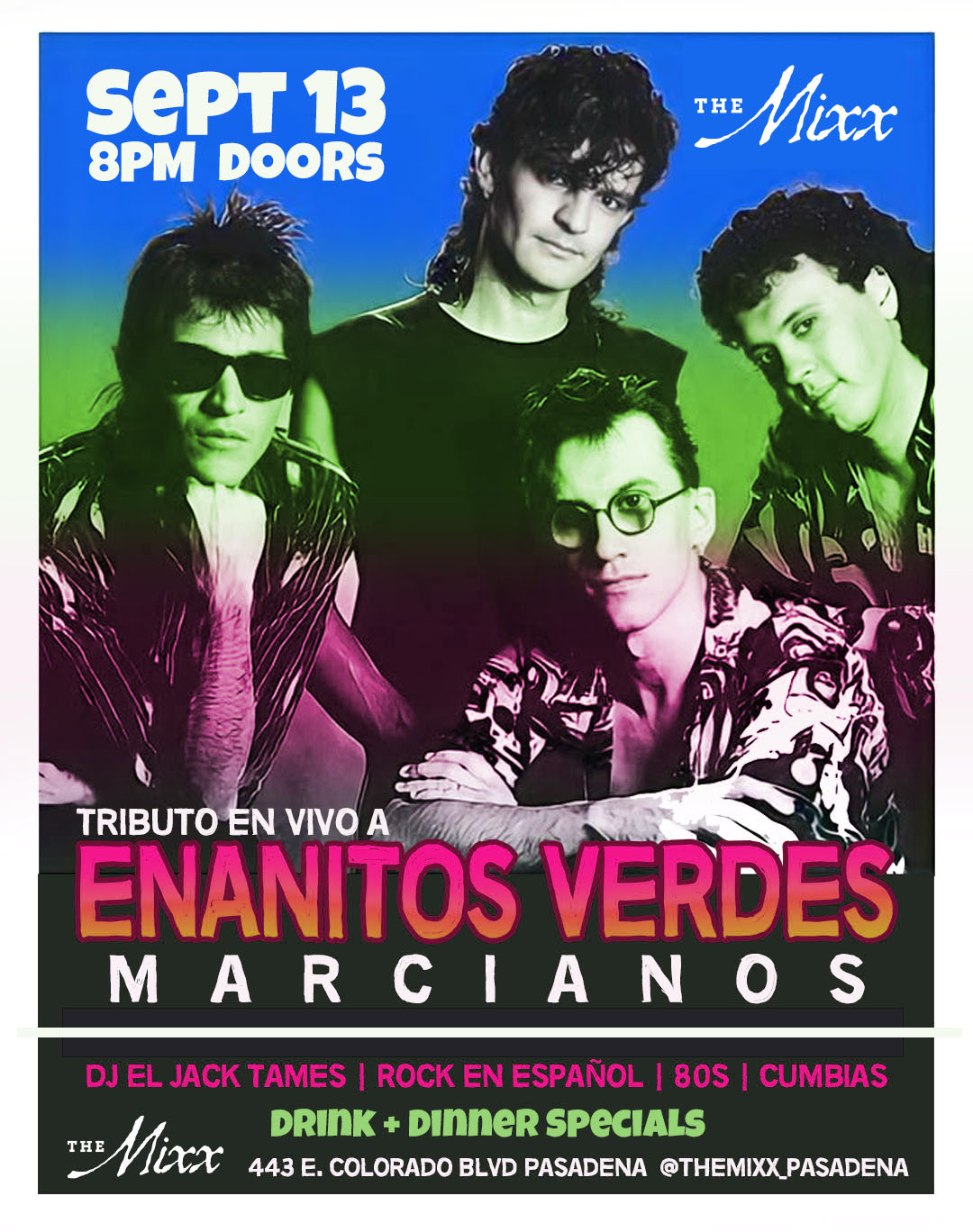 You are currently viewing Tributo a ENANITOS VERDES en VIVO con Marcianos
