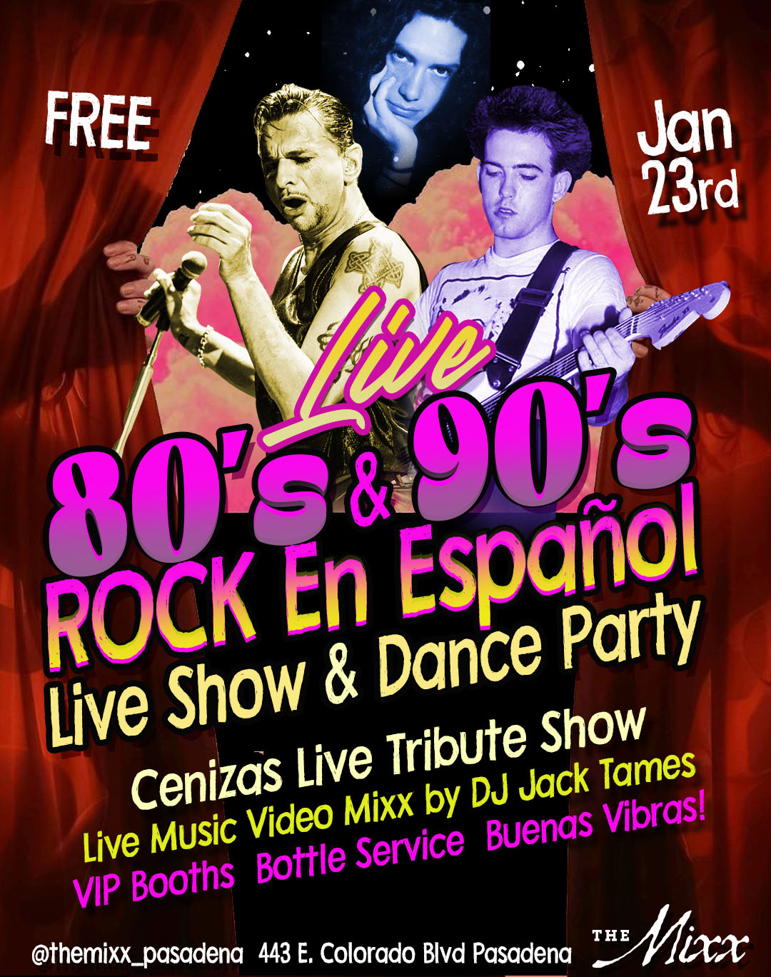 You are currently viewing FREE LIVE 80’s & 90’s Hits & Rock En Español Show & Dance Party