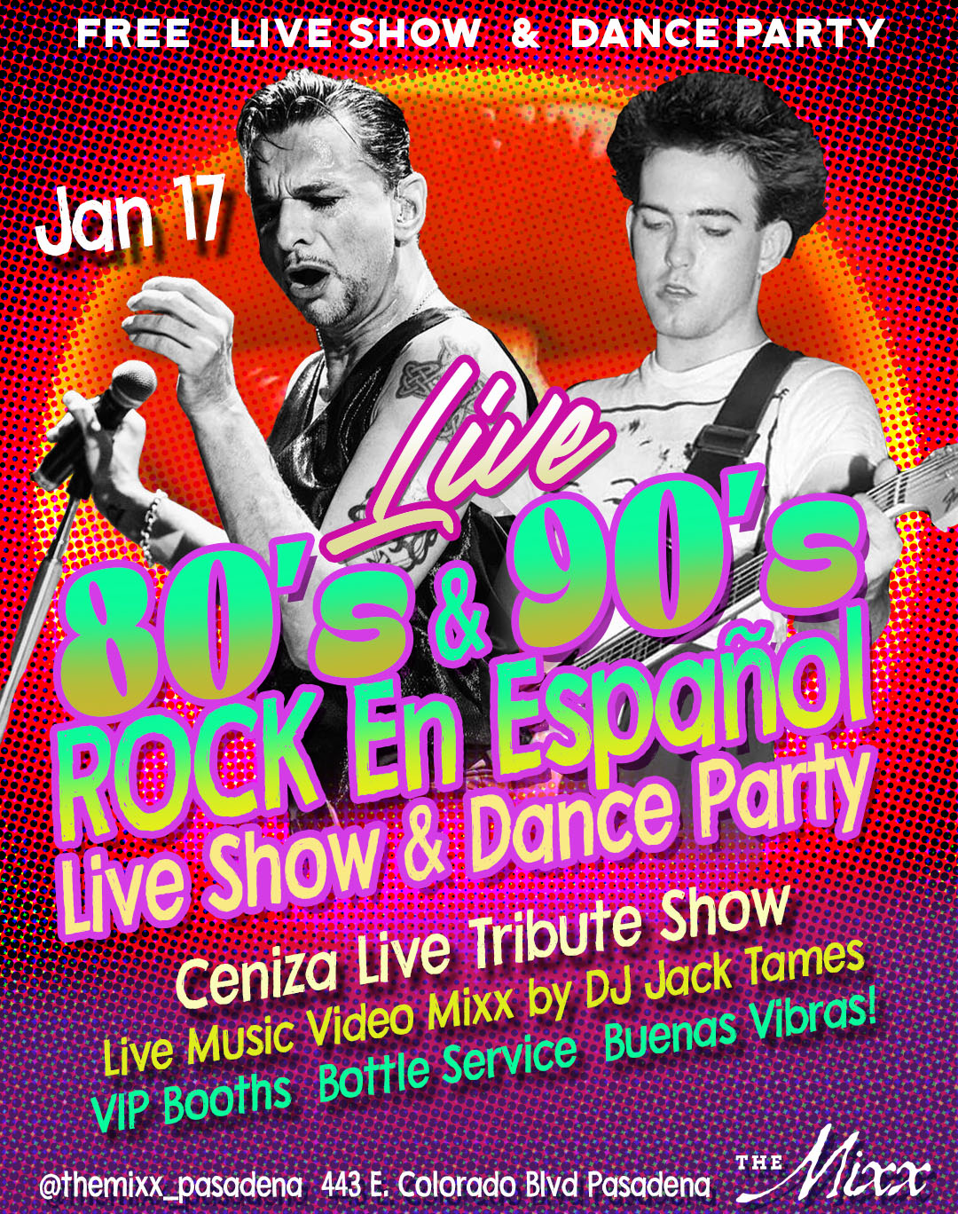 You are currently viewing FREE Live 80’s & 90’s + Rock En Español & Cumbia Show & Fiesta