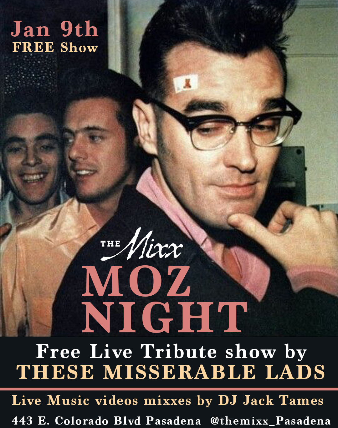 You are currently viewing MORRISSEY & THE SMITHS Live Tribute Show. & Dance Party