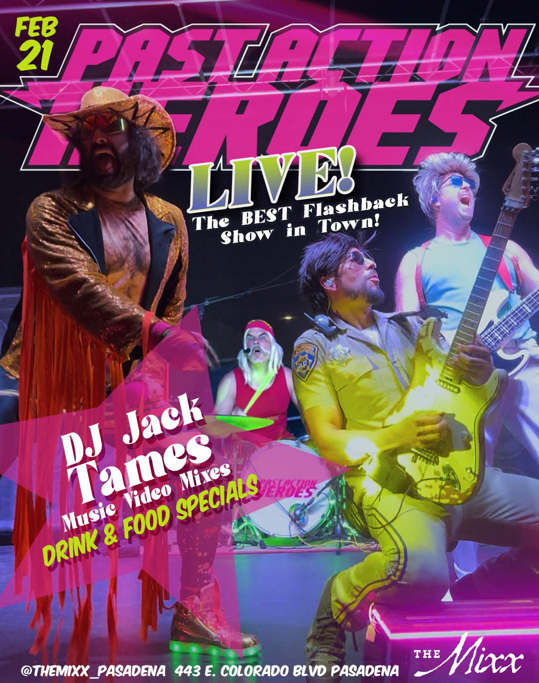 You are currently viewing The ultimate Live Flashback show with PAST ACTION HEROES returns to Pasadena