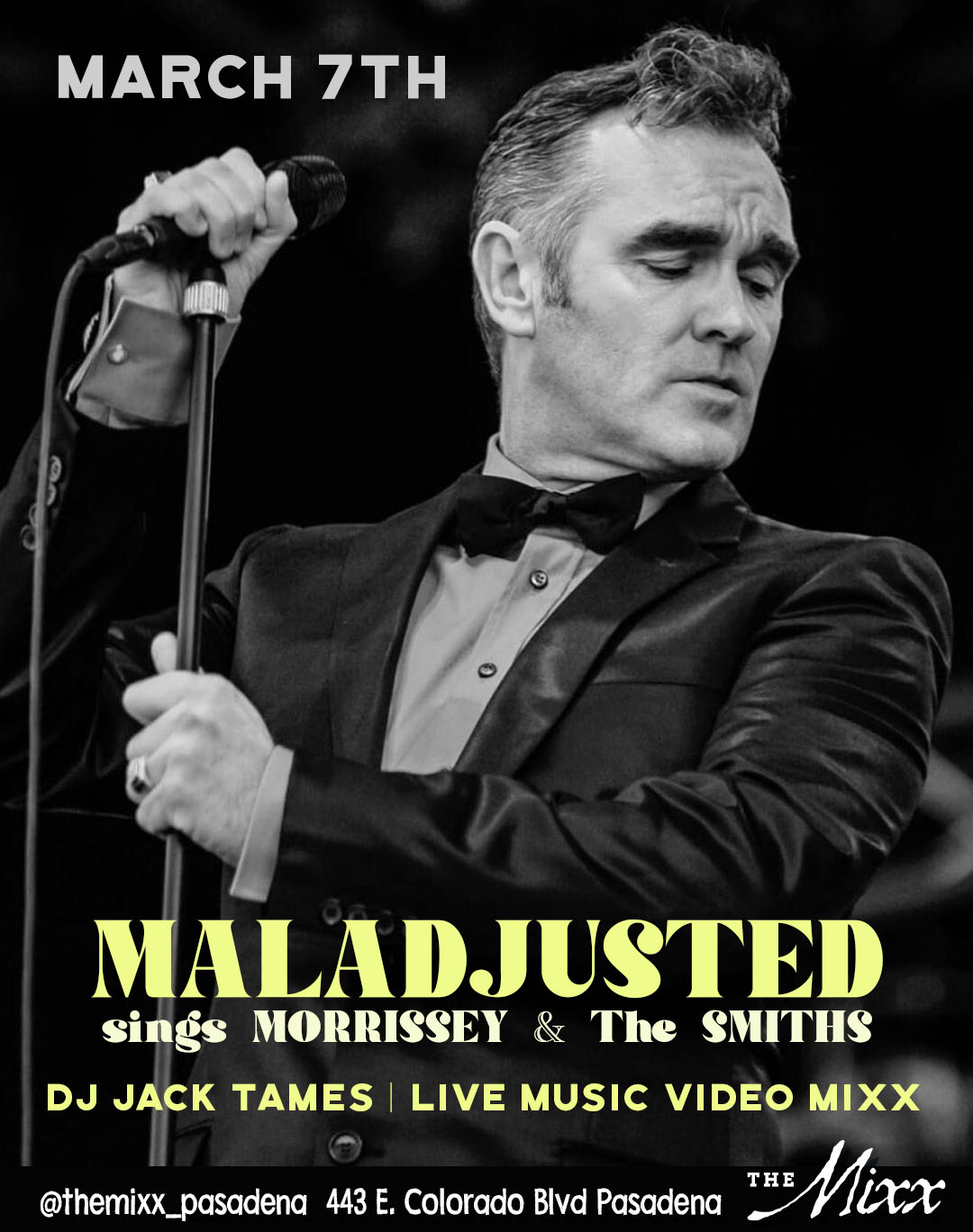 You are currently viewing MORRISSEY & SMITHS Tribute Night with MALADJUSTED LIVE!