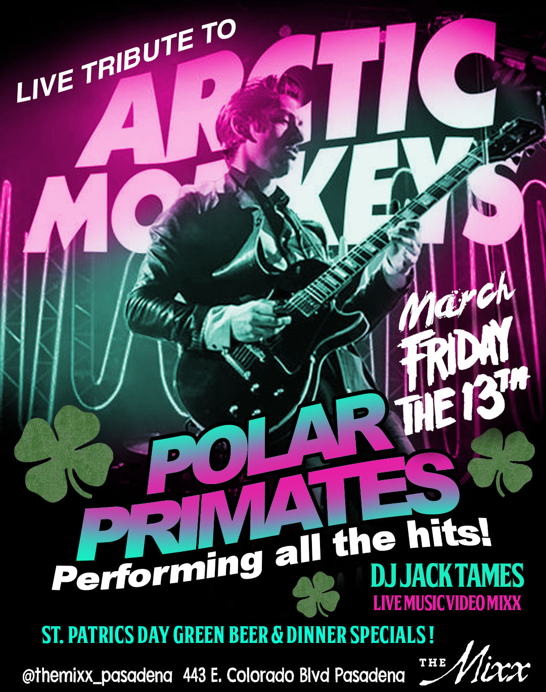 You are currently viewing St. Patricks Day Live Trbute to ARCTIC MONKEYS Show and Dance Party