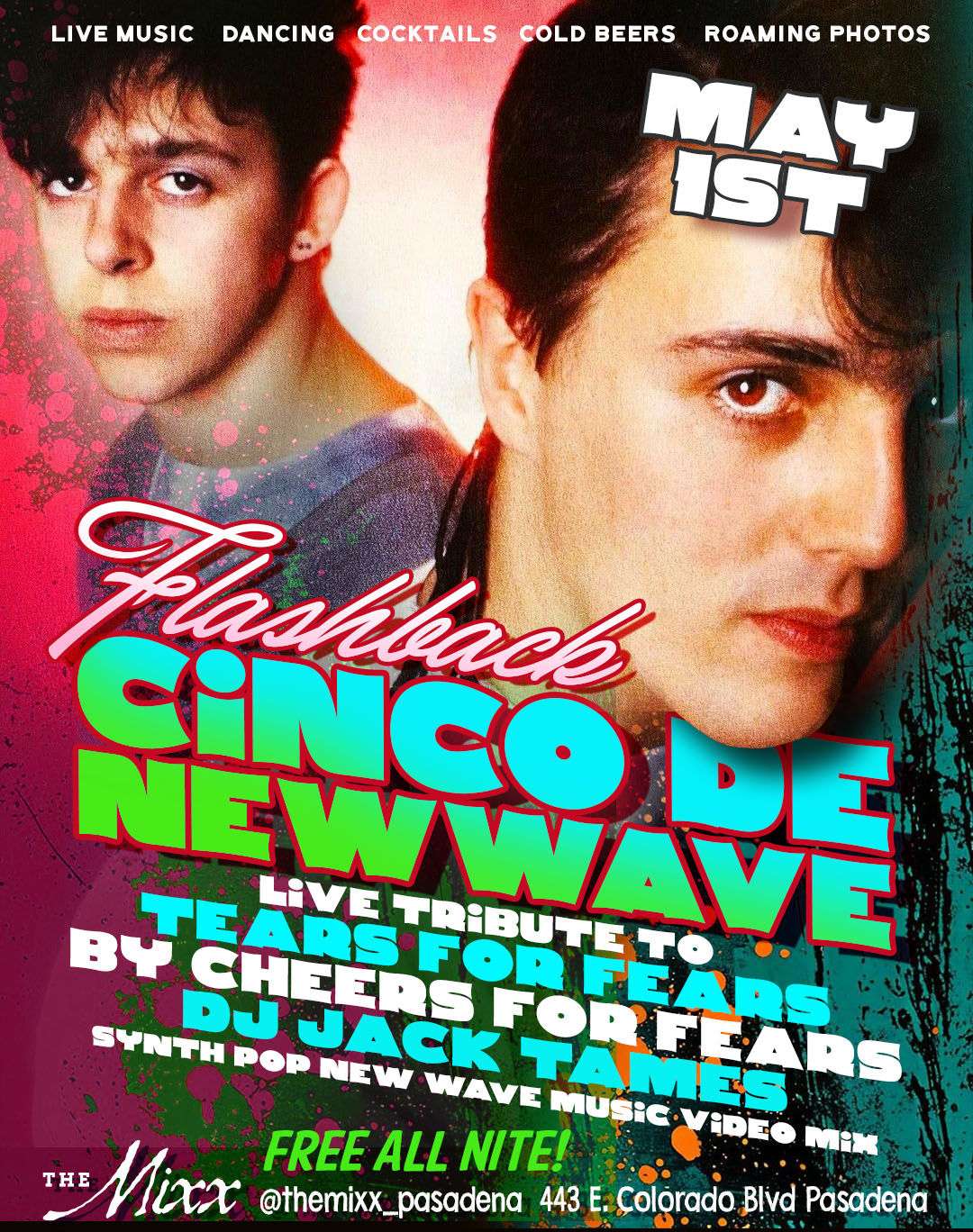 You are currently viewing CINCO DE NEW WAVE, Live Tribute to TEARS FOR FEARS