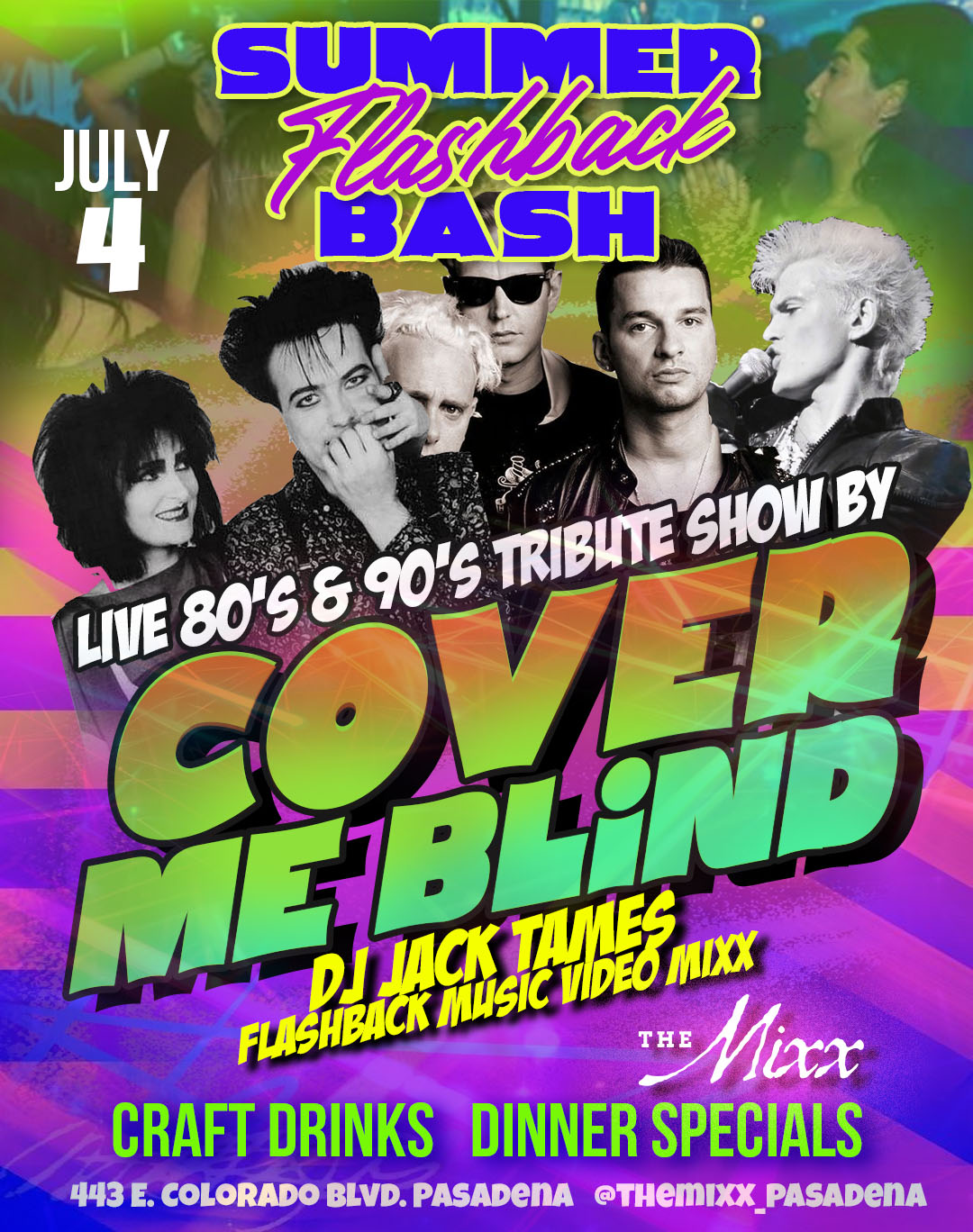 You are currently viewing Live Summer Flashback Tribute Show & Dance Party with Cover me Blind